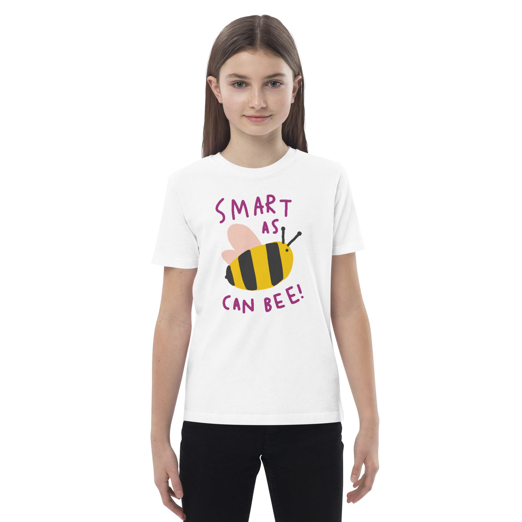 Organic Cotton Kids T-Shirt - Smart As Can Bee LT