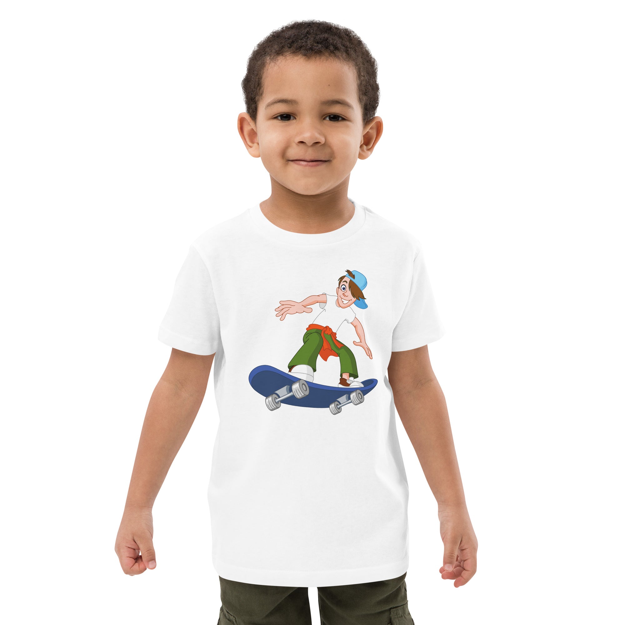 Organic Cotton Kids T-Shirt - Skateboard LT