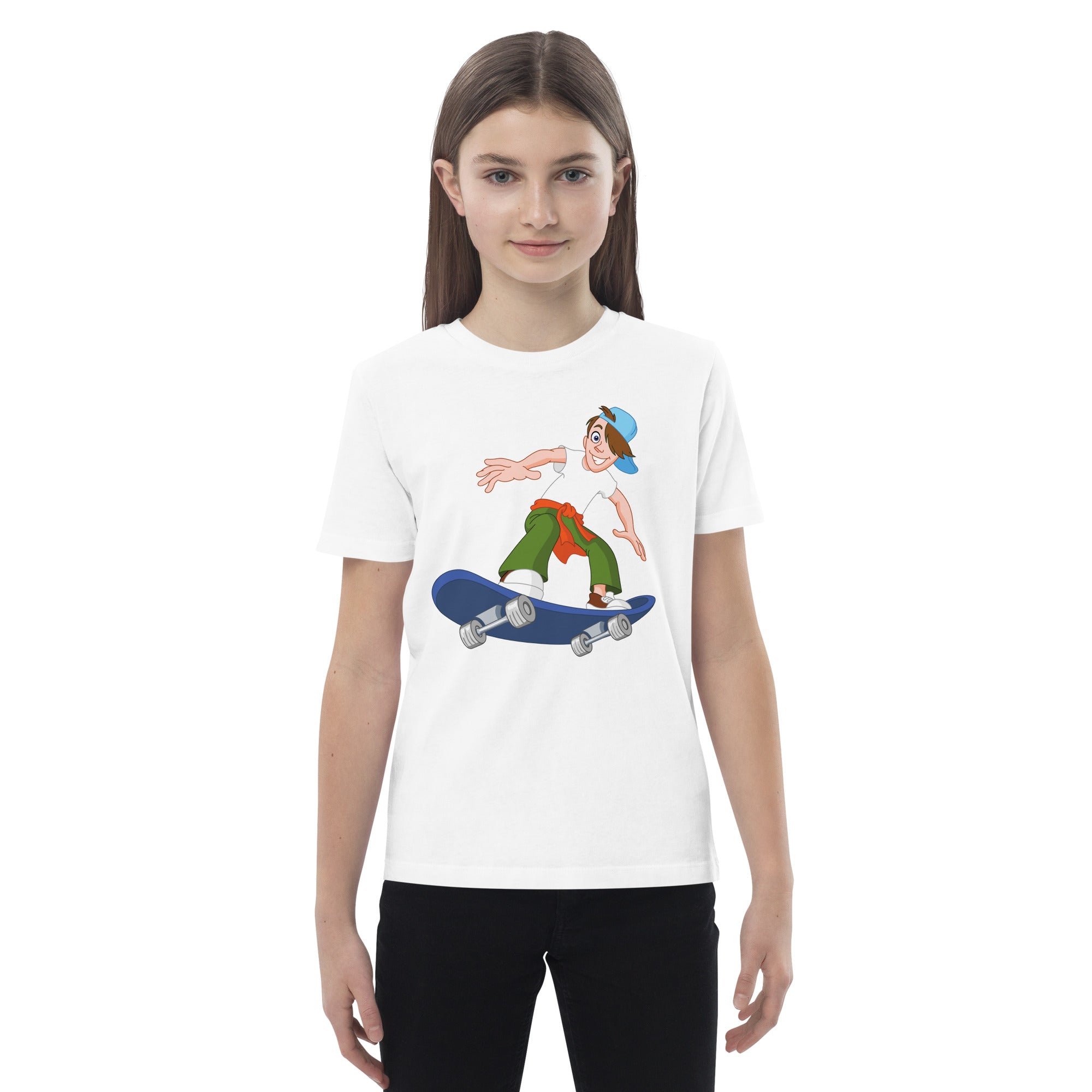 Organic Cotton Kids T-Shirt - Skateboard LT