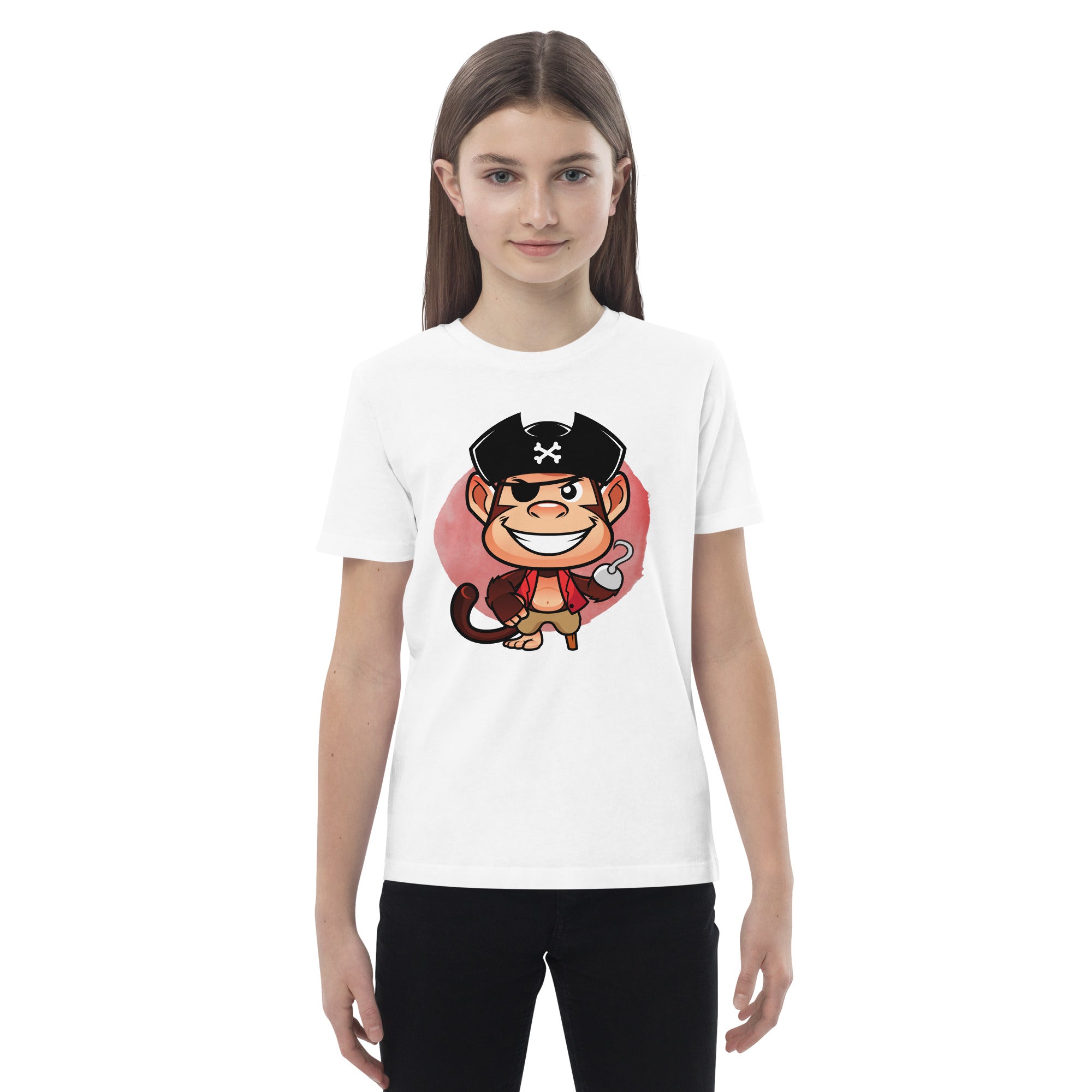 Organic Cotton Kids T-Shirt - Pirate Monkey LT