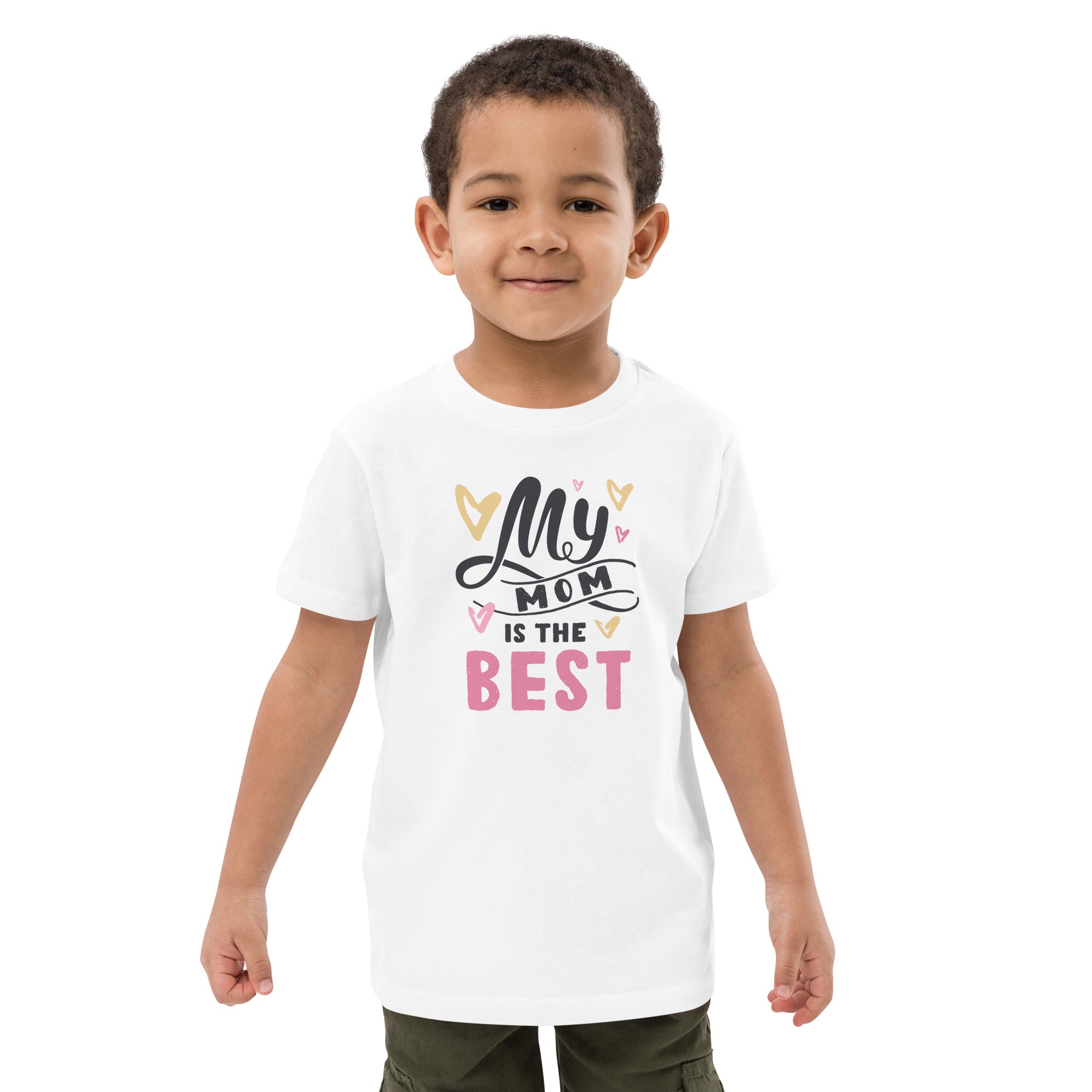 Organic Cotton Kids T-Shirt - My Mom Is The Best LT