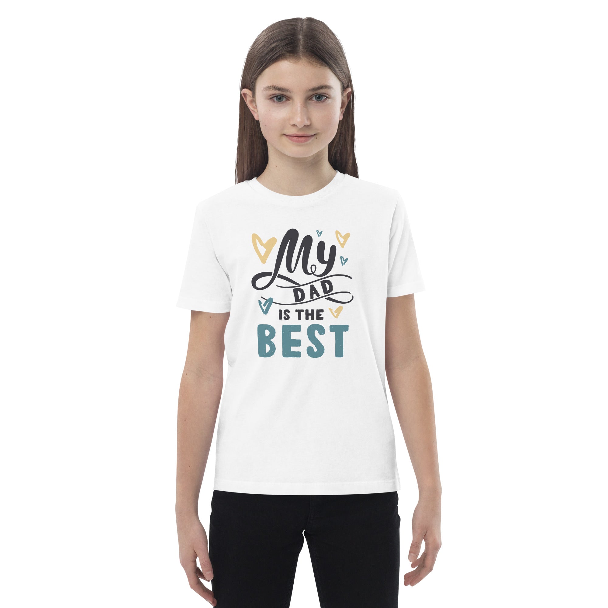 Organic Cotton Kids T-Shirt - My Dad Is The Best LT