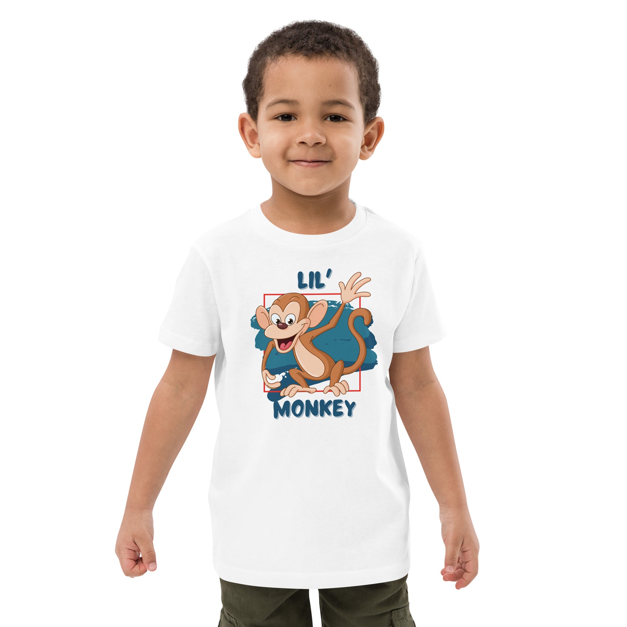 Organic Cotton Kids T-Shirt - Lil' Monkey LT