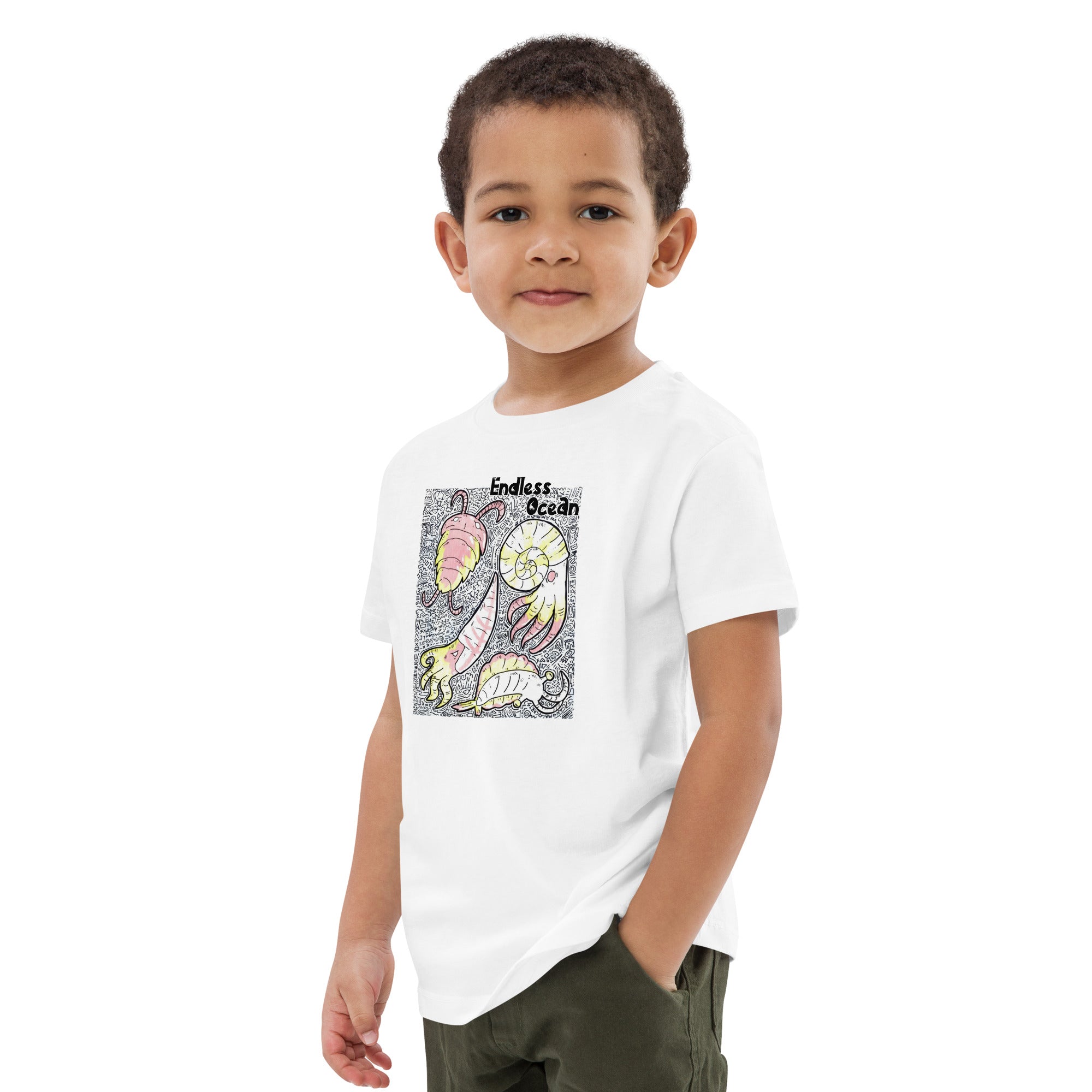 Organic Cotton Kids T-Shirt - Denizens of the Deep