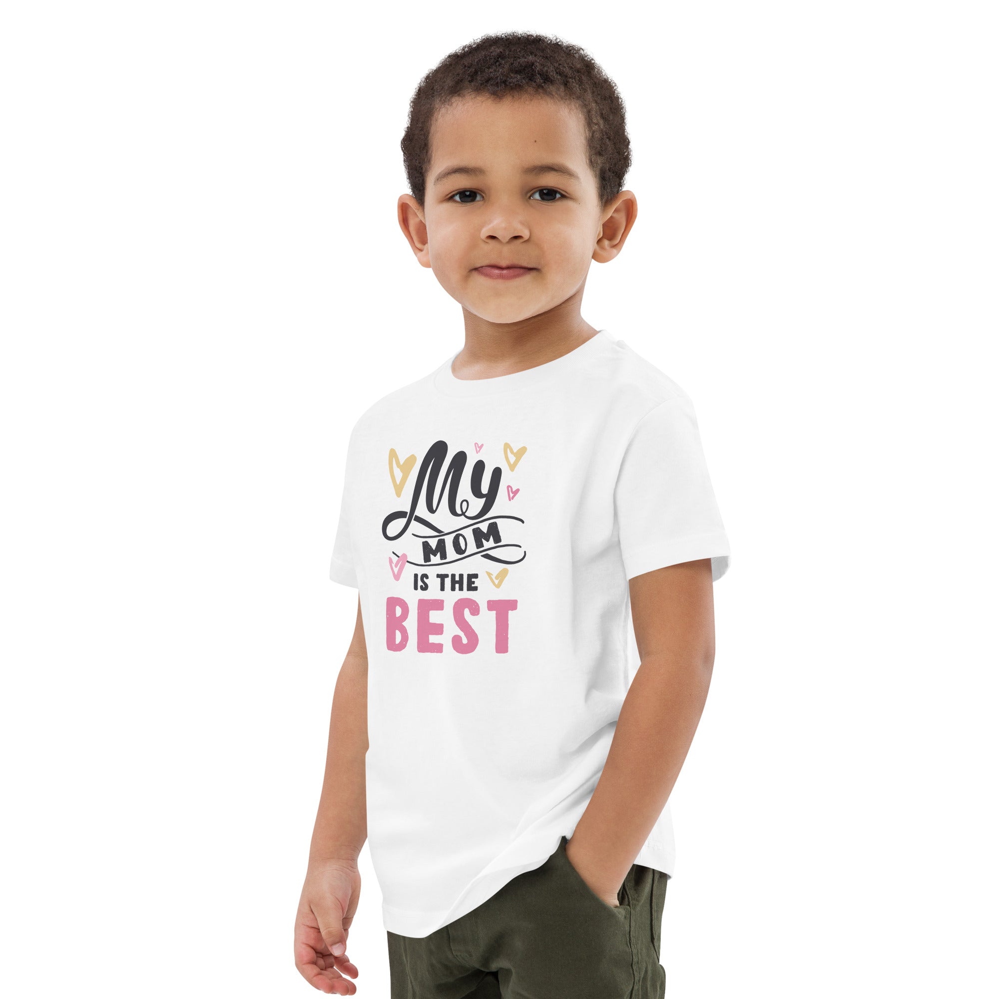 Organic Cotton Kids T-Shirt - My Mom Is The Best LT