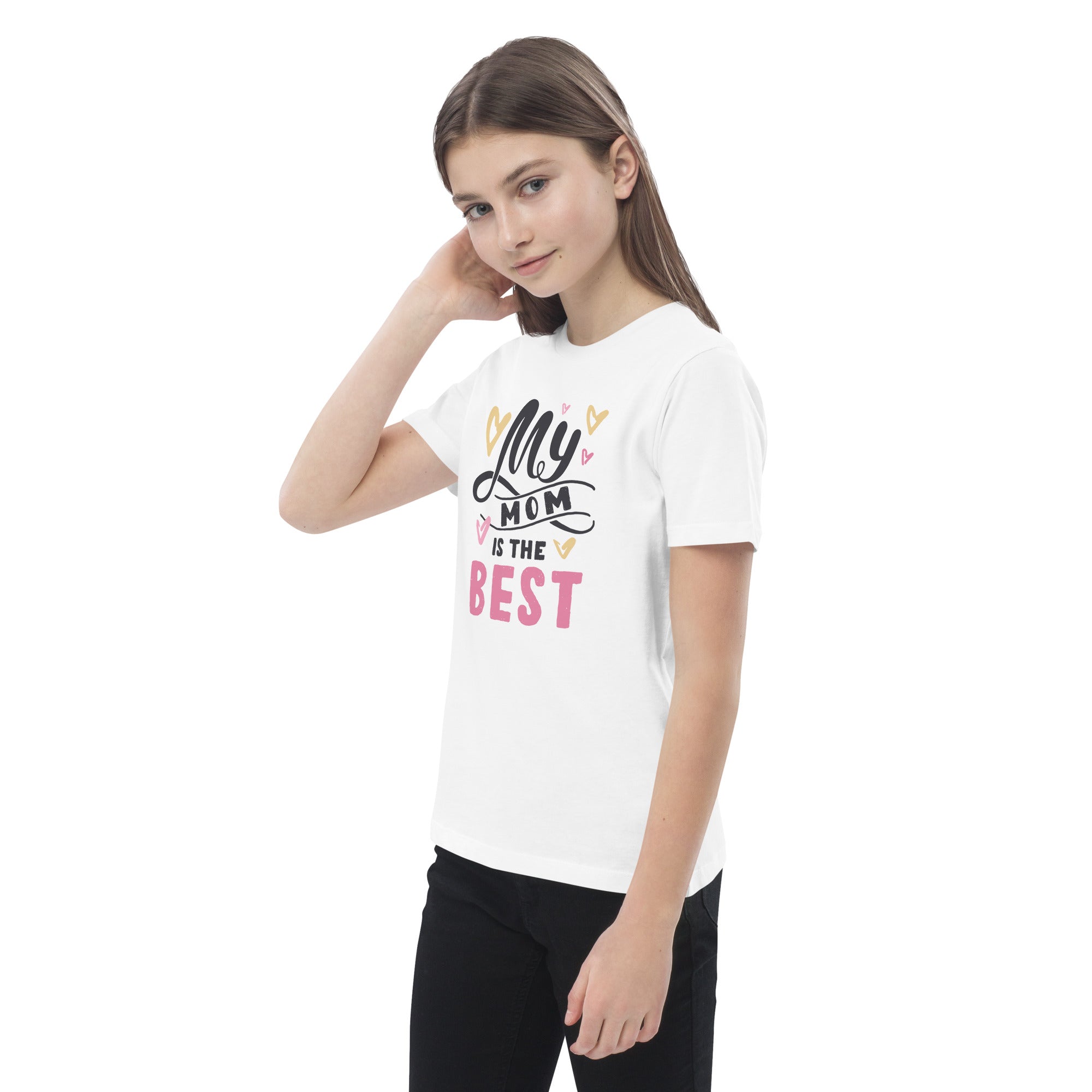 Organic Cotton Kids T-Shirt - My Mom Is The Best LT