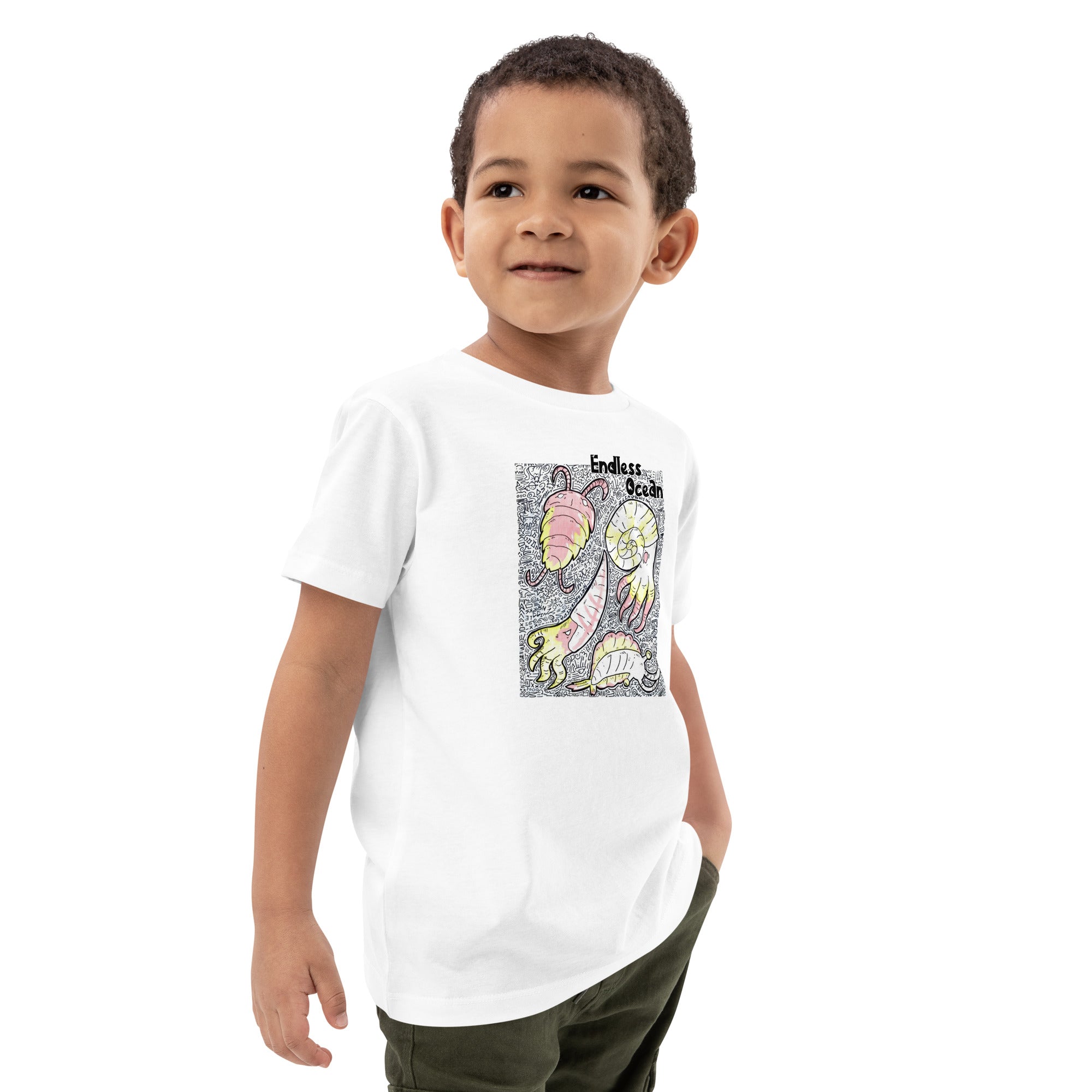 Organic Cotton Kids T-Shirt - Denizens of the Deep