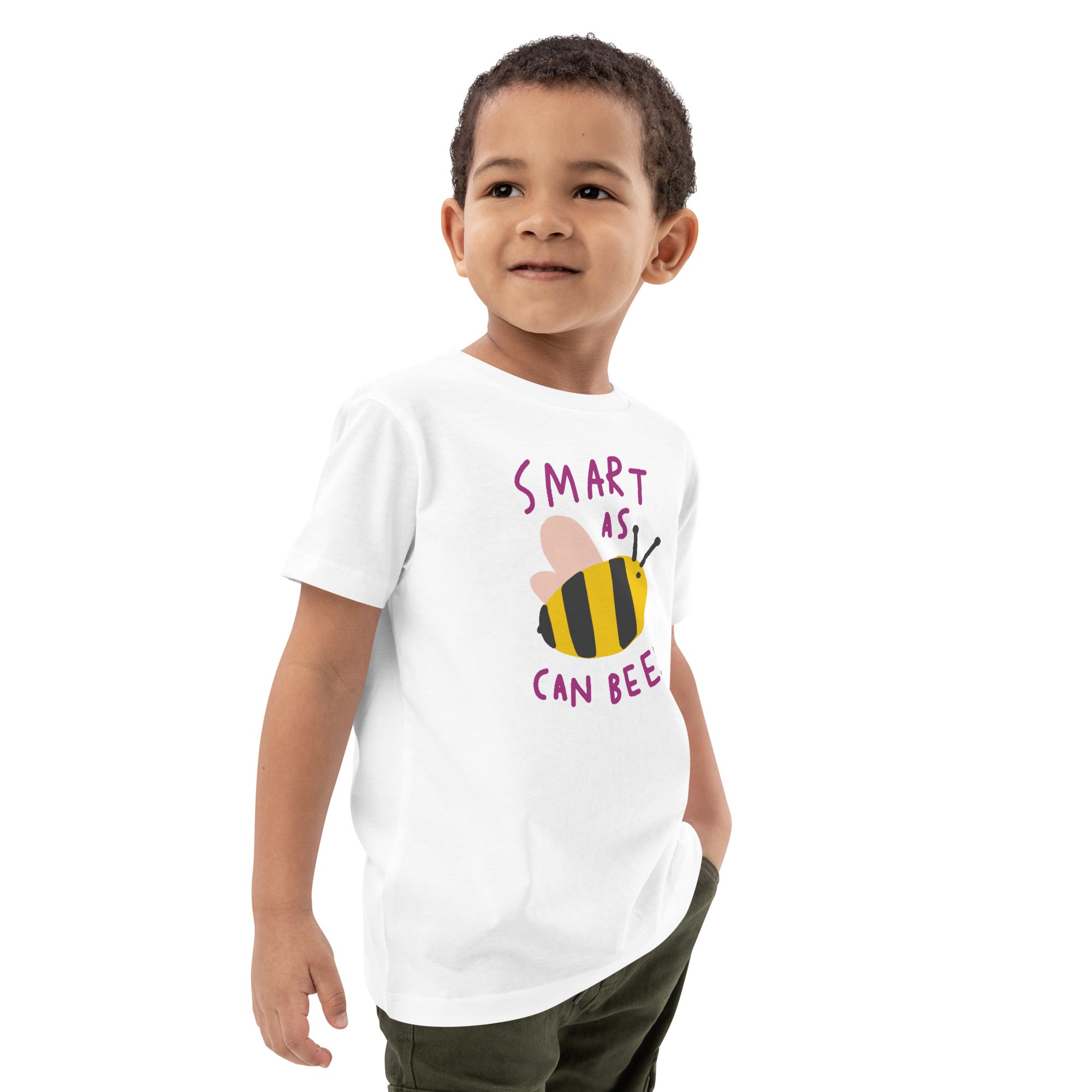 Organic Cotton Kids T-Shirt - Smart As Can Bee LT