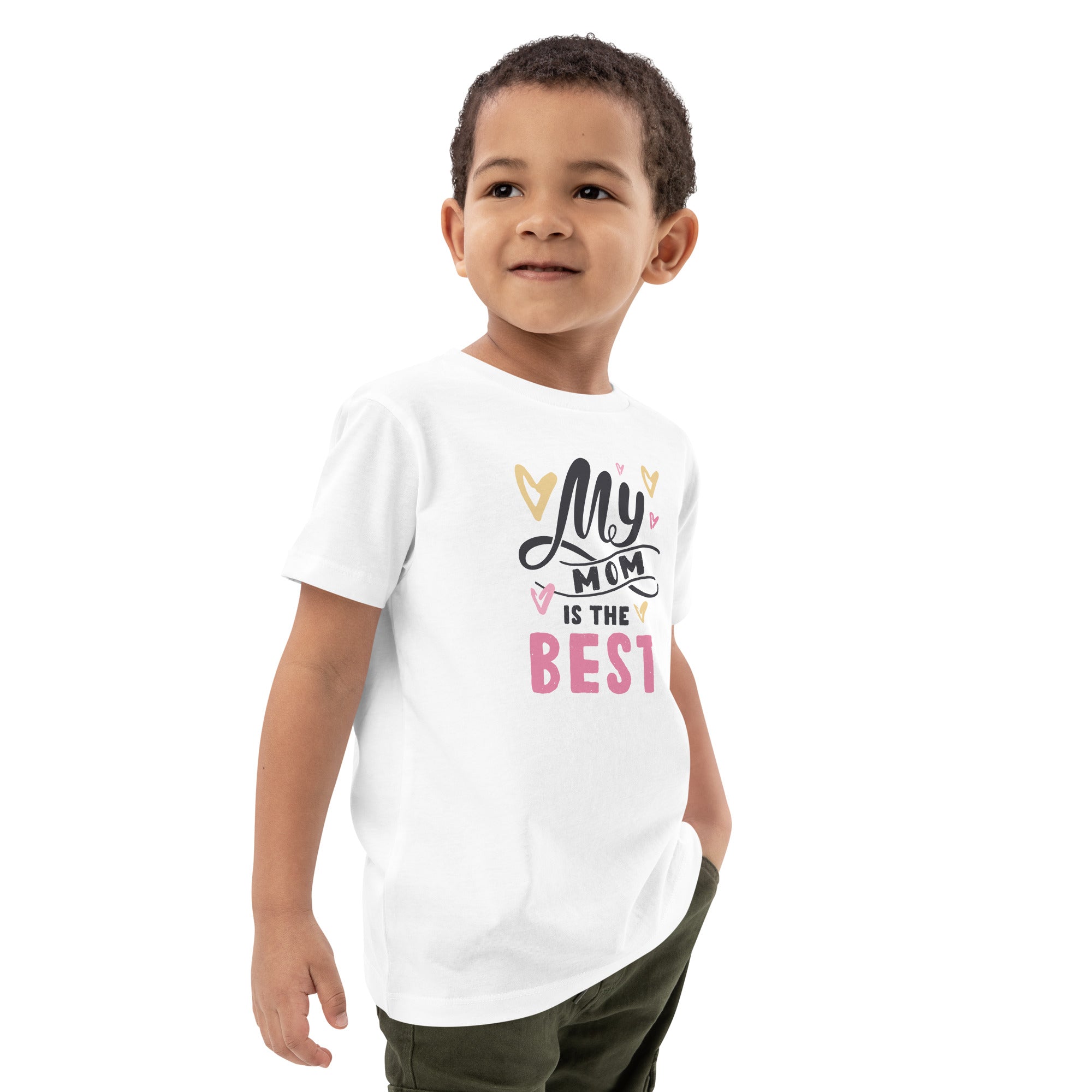 Organic Cotton Kids T-Shirt - My Mom Is The Best LT