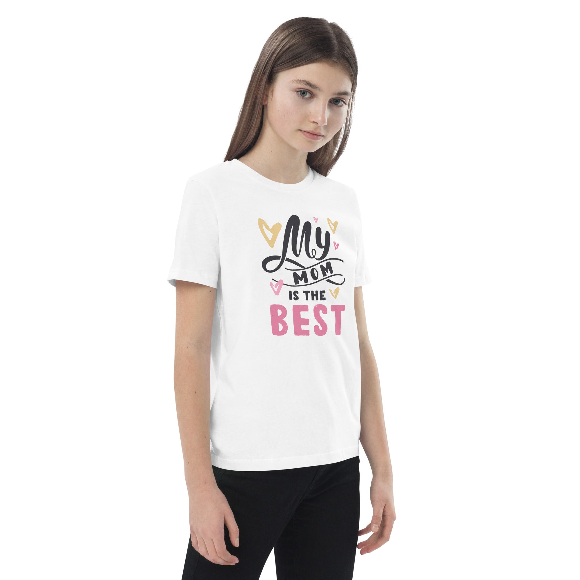 Organic Cotton Kids T-Shirt - My Mom Is The Best LT