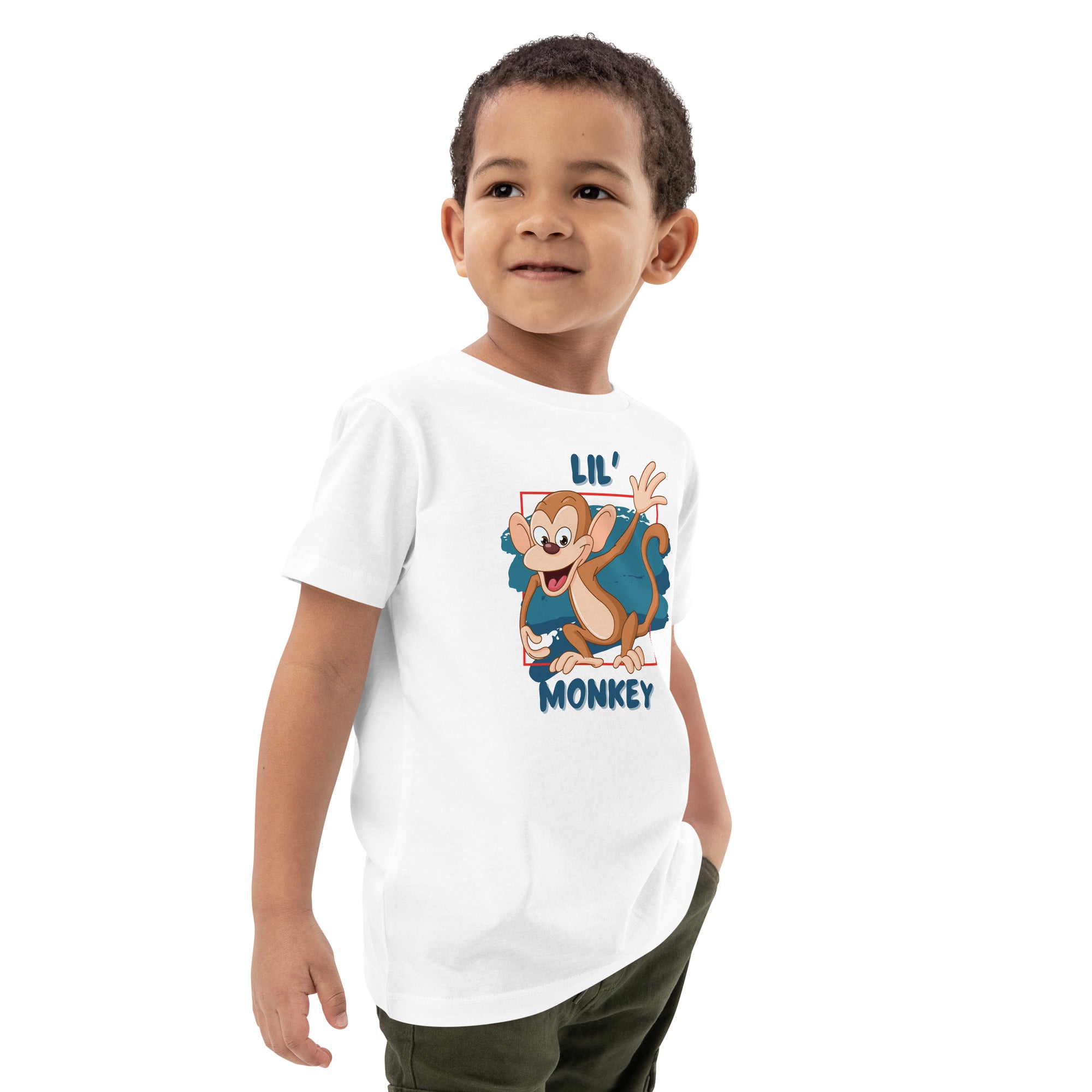 Organic Cotton Kids T-Shirt - Lil' Monkey LT