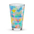 Vaso de pinta Shaker (16 oz) - Triángulos pastel