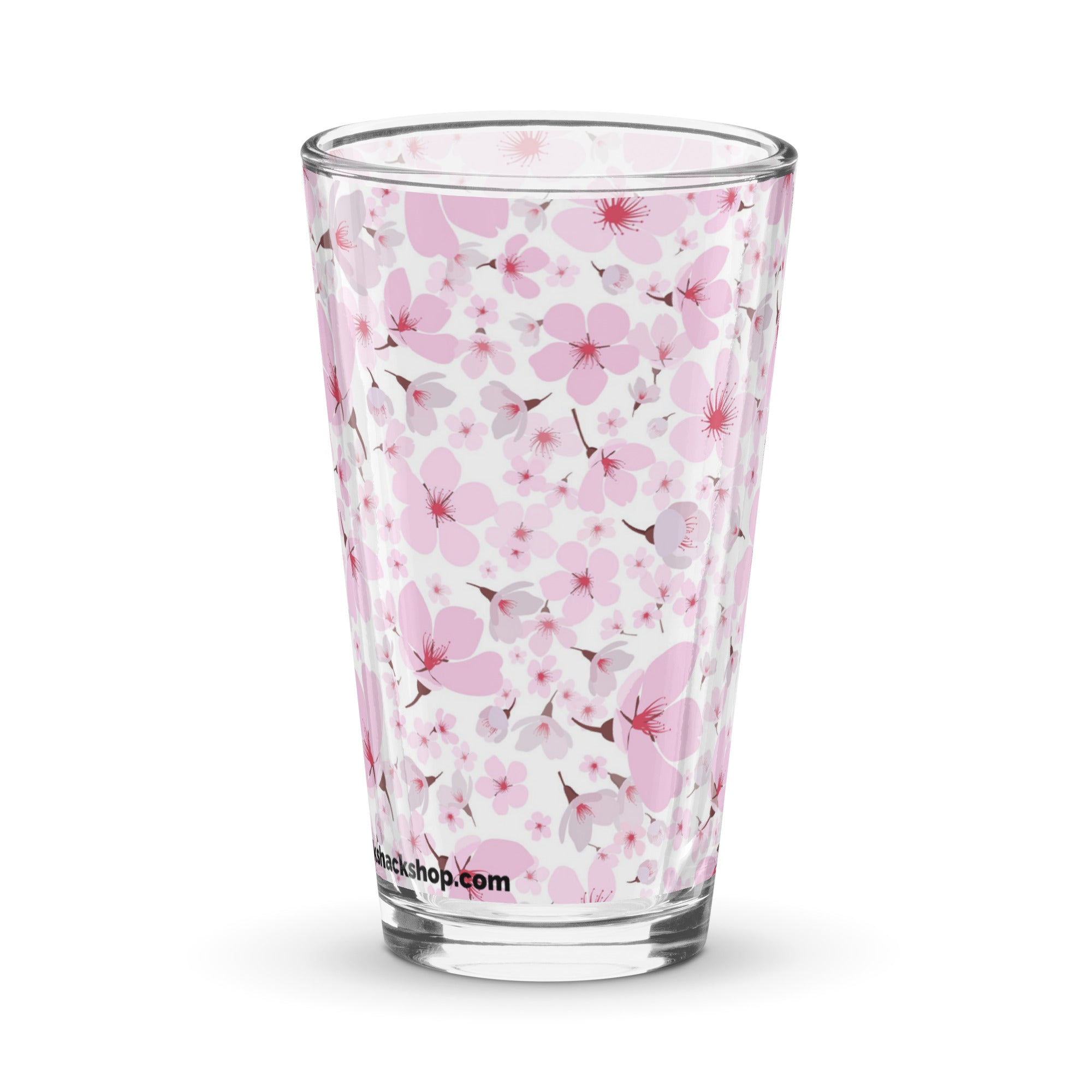 Vaso de pinta Shaker (16 oz) - Flores de cerezo