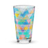 Vaso de pinta Shaker (16 oz) - Triángulos pastel