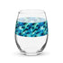 Stemless Wine Glass (15oz) - Mermaid Scales