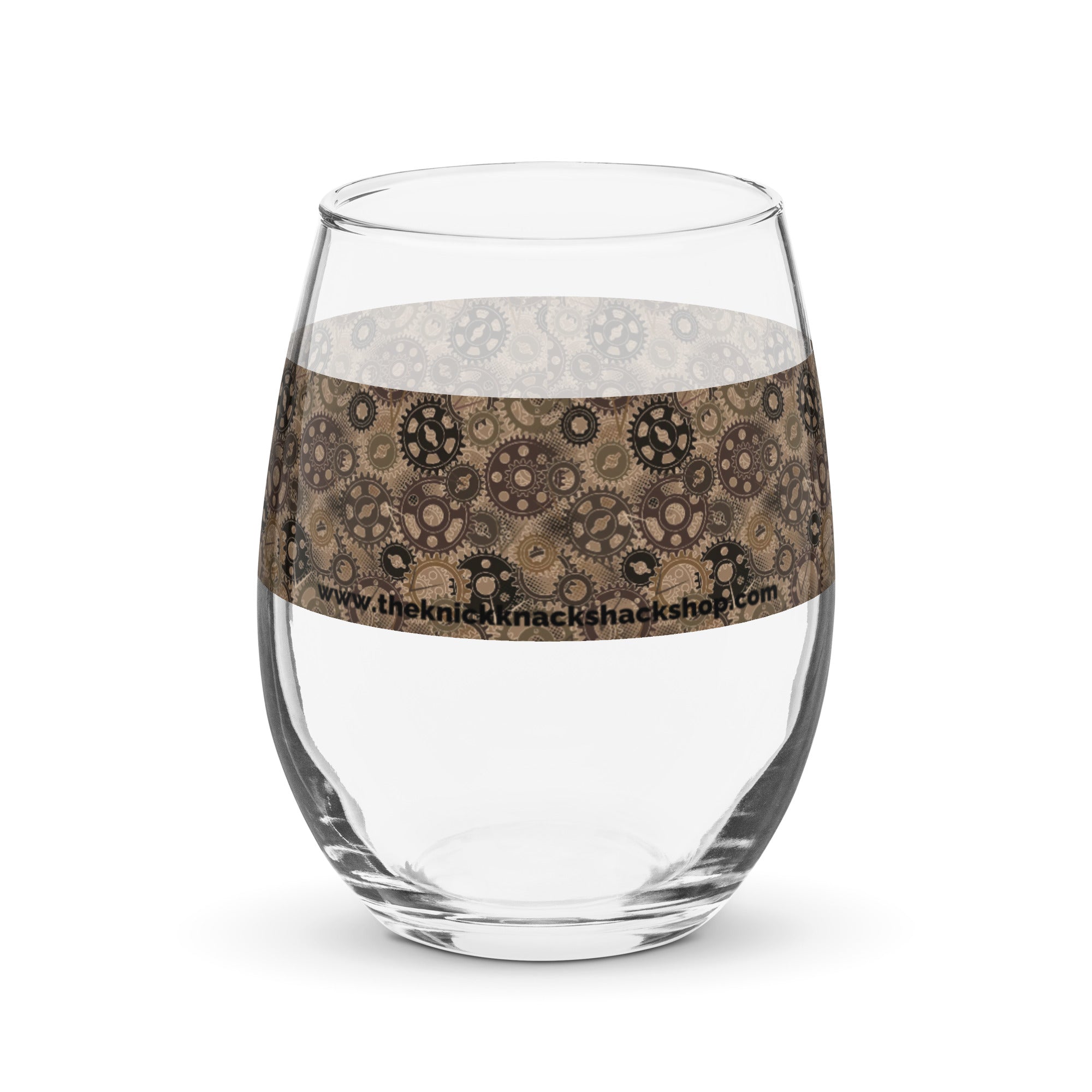 Stemless Wine Glass (15oz) - Clockwork
