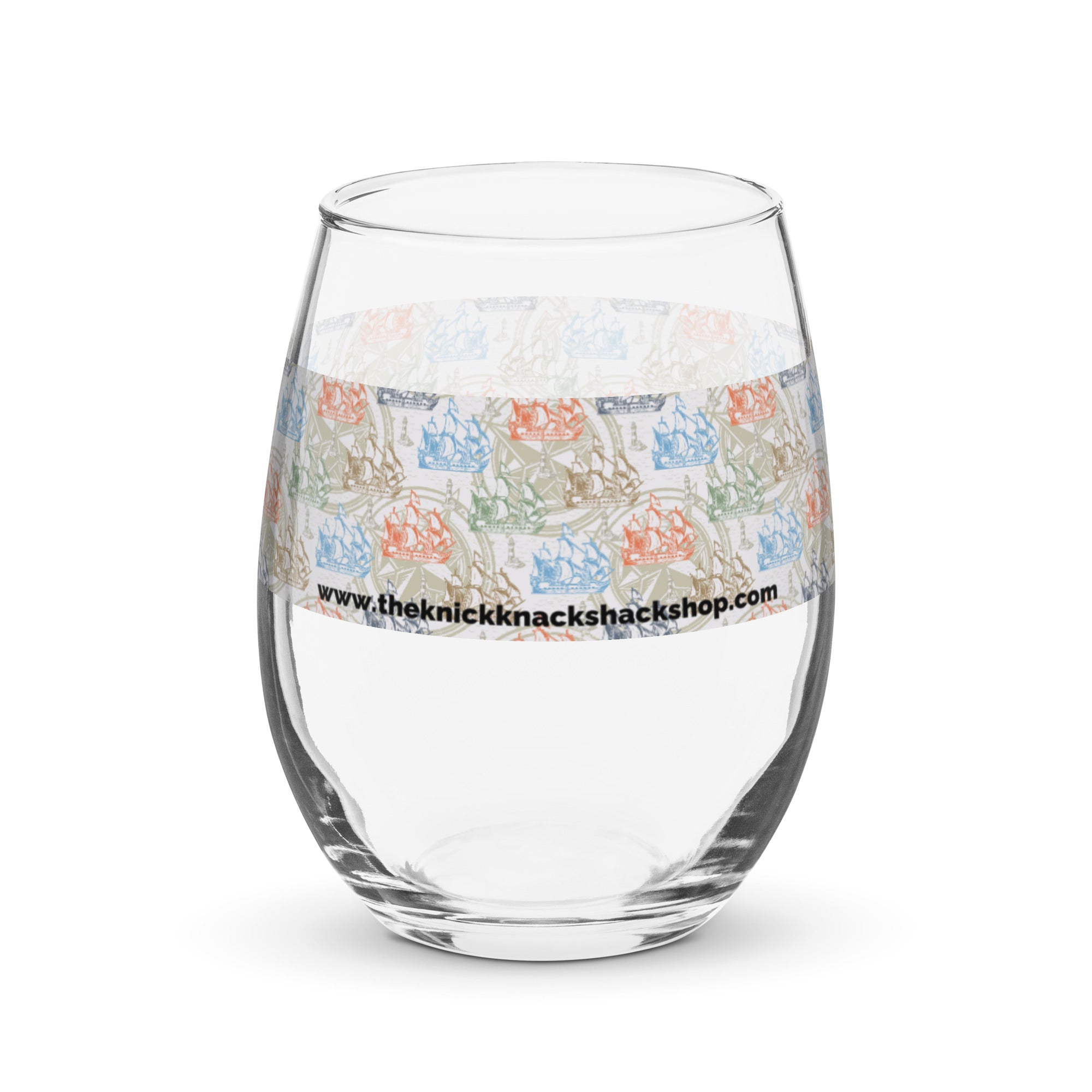 Stemless Wine Glass (15oz) - Schooners at Sea