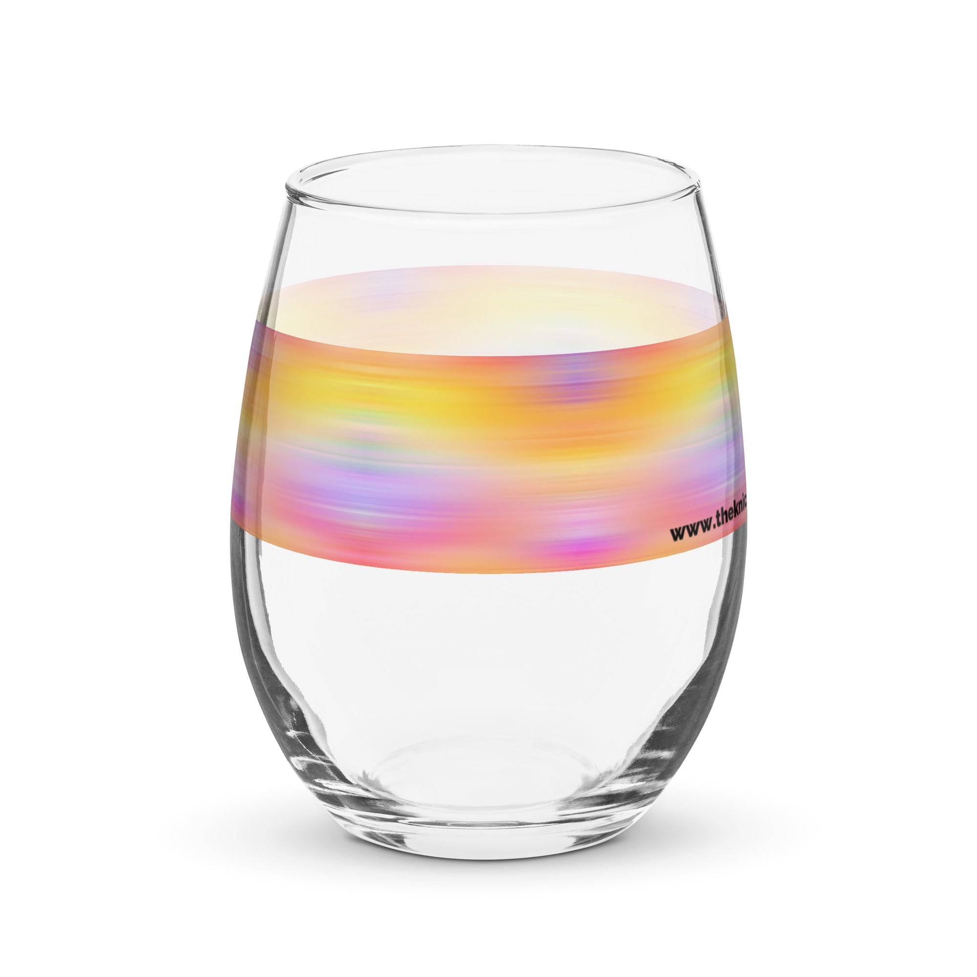 Stemless Wine Glass (15oz) - Sunset