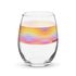 Stemless Wine Glass (15oz) - Sunset