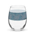 Stemless Wine Glass (15oz) - Greek Spiral