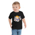 Camiseta de manga corta para niños pequeños - Cars (Negro)