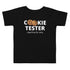 Toddler Short Sleeve Tee - Cookie Tester (Black)