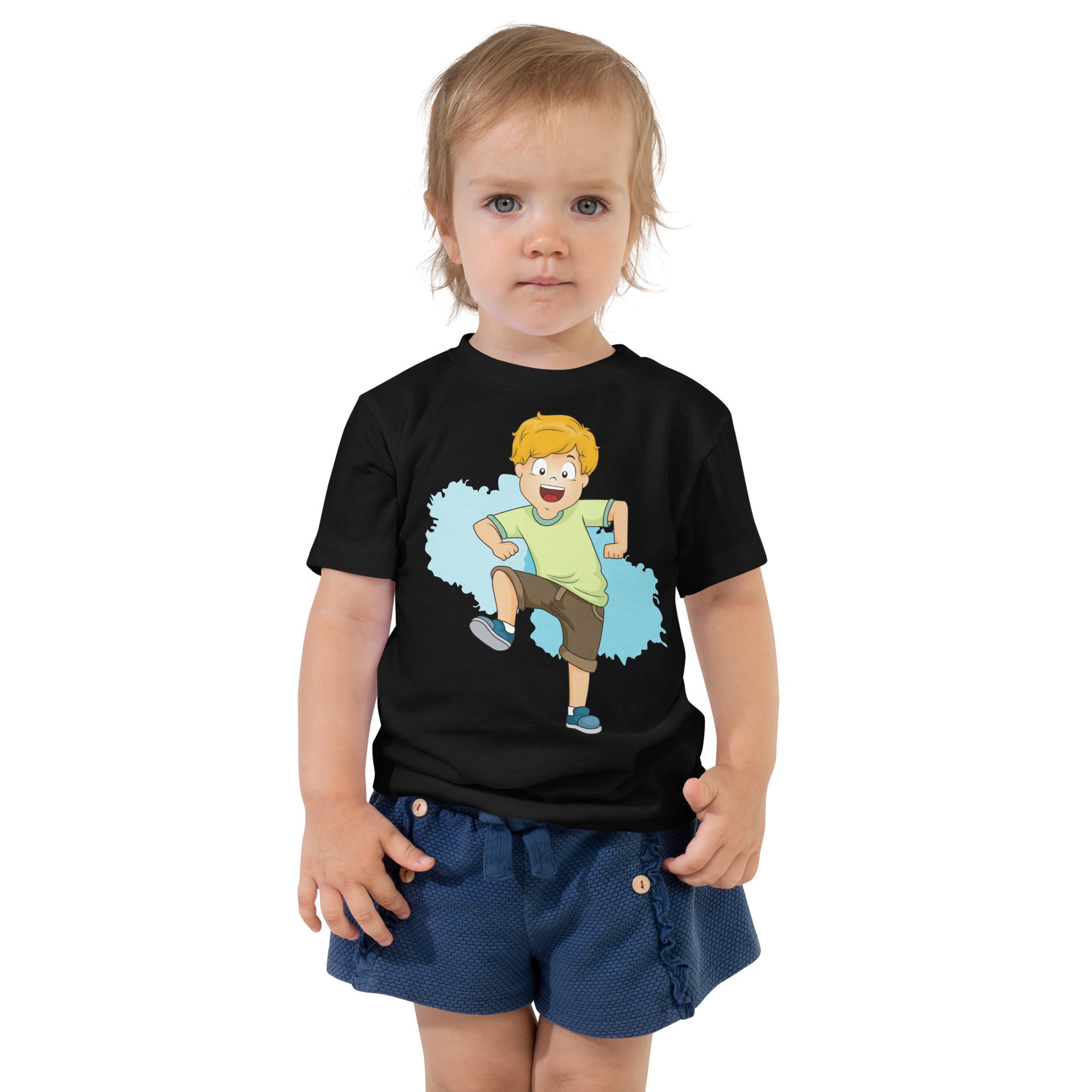 Toddler Short Sleeve Tee - Dance (Black)