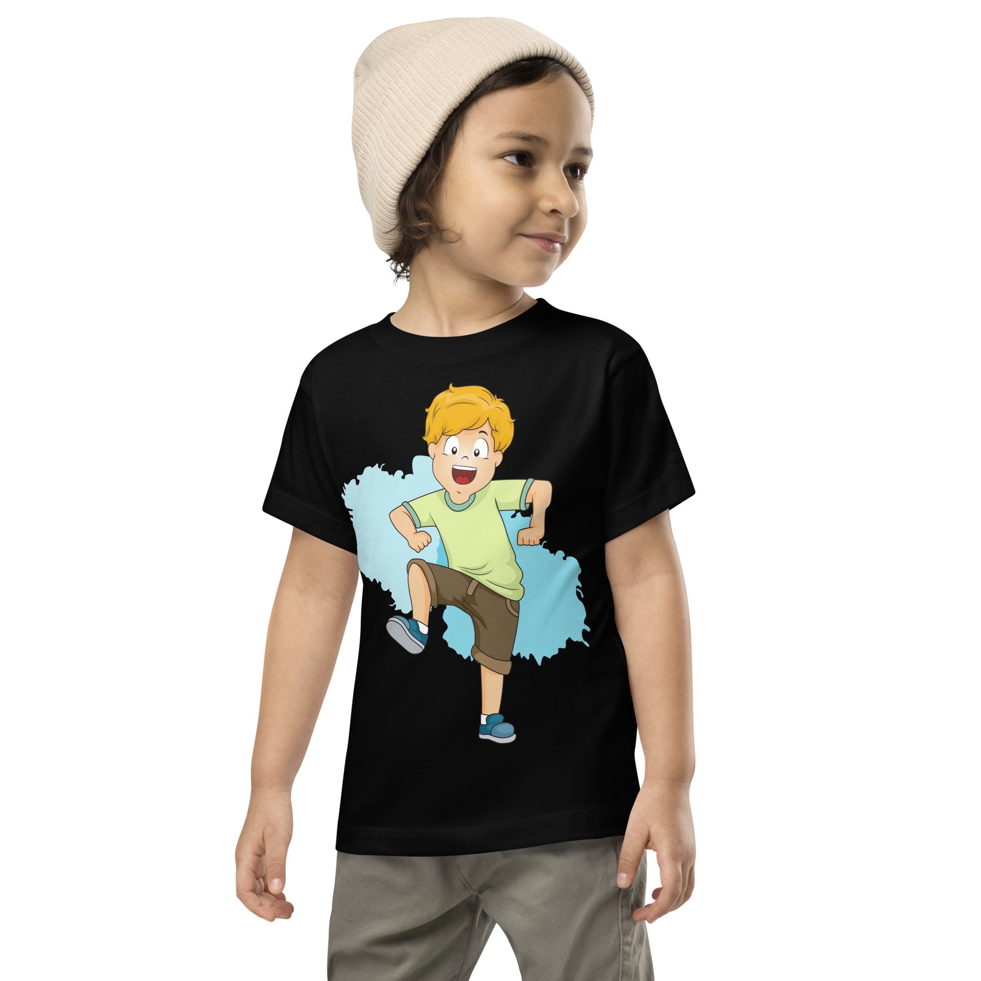 Toddler Short Sleeve Tee - Dance (Black)