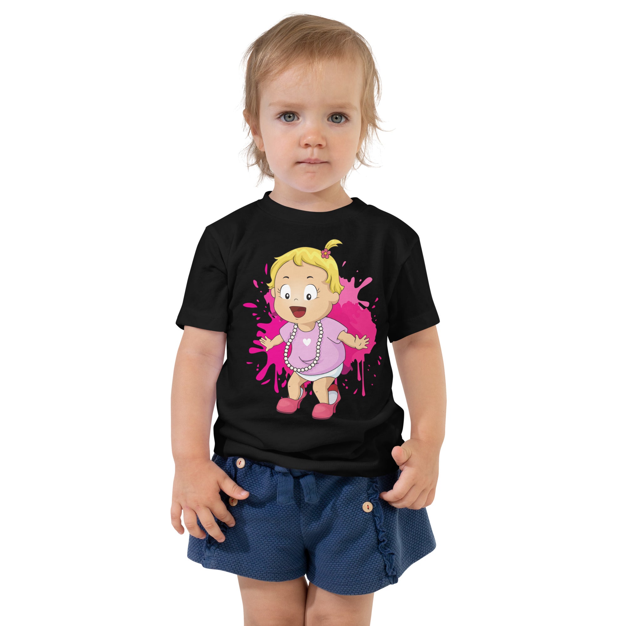 Toddler Short Sleeve Tee - Dress-Up (Black)