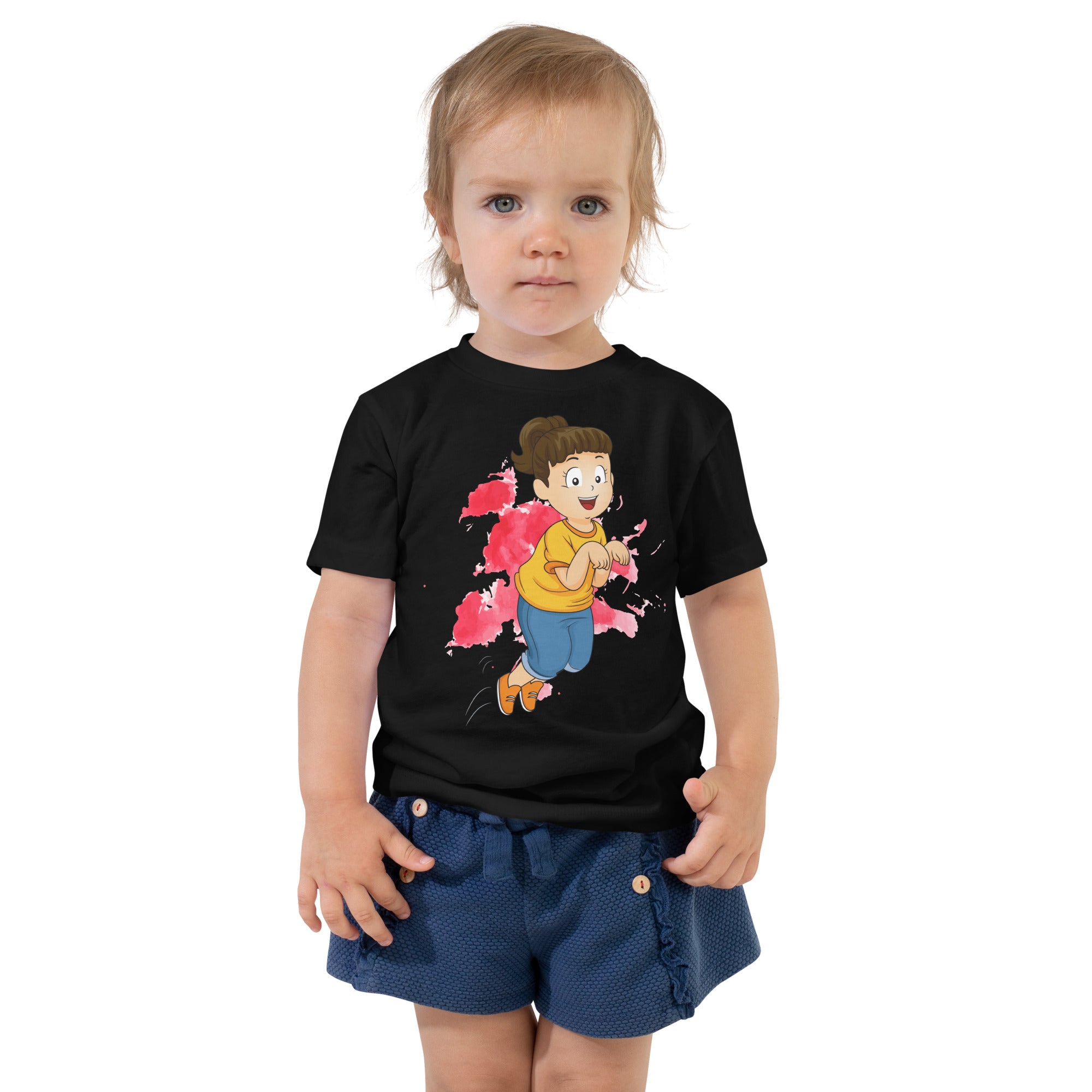 Toddler Short Sleeve Tee - Hop (Black)