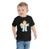 Camiseta de manga corta para niños pequeños - Just Like Dad (negro)