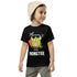 Camiseta de manga corta para niños pequeños - Little Monster (Negro)