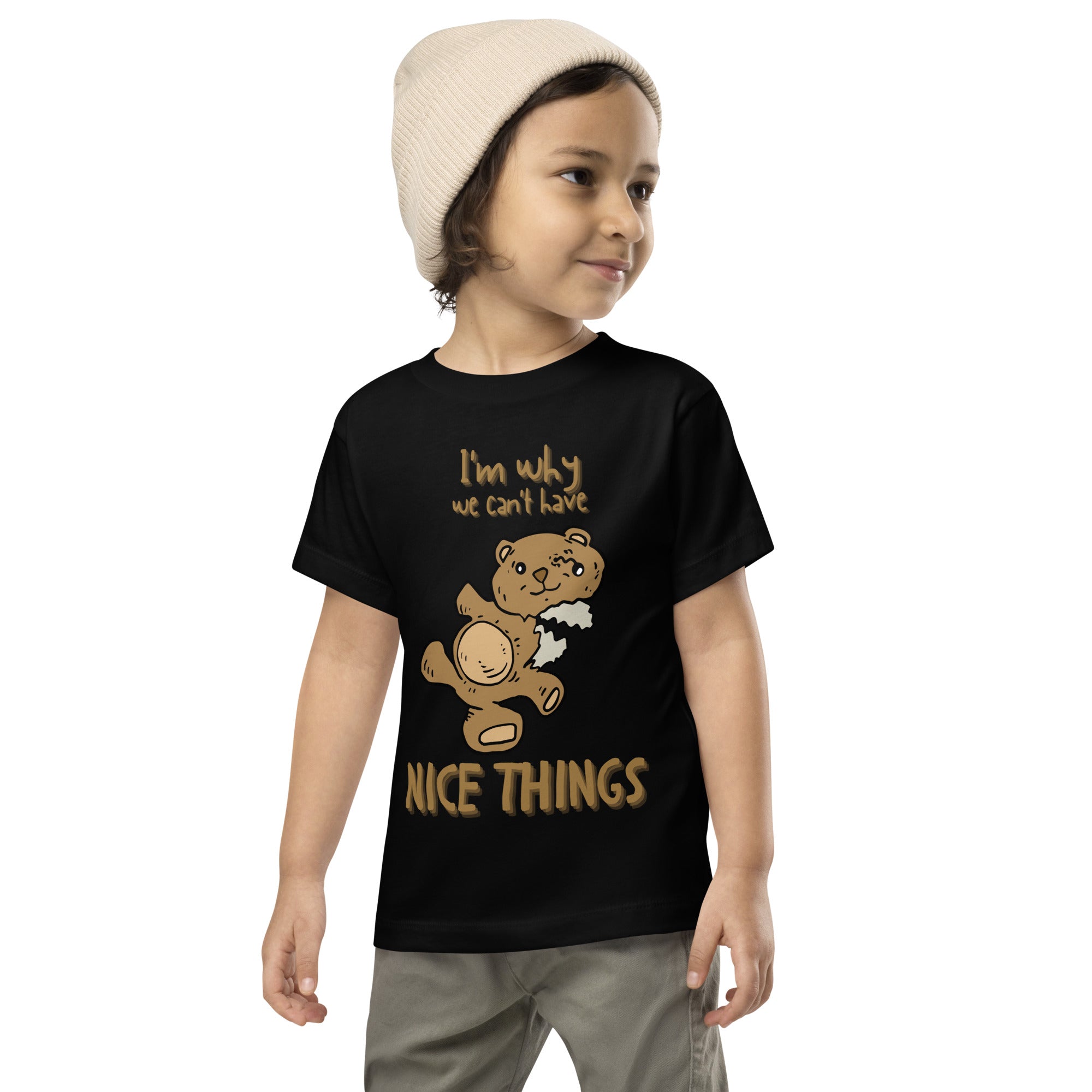 Toddler Short Sleeve Tee - Nice Things (Black)