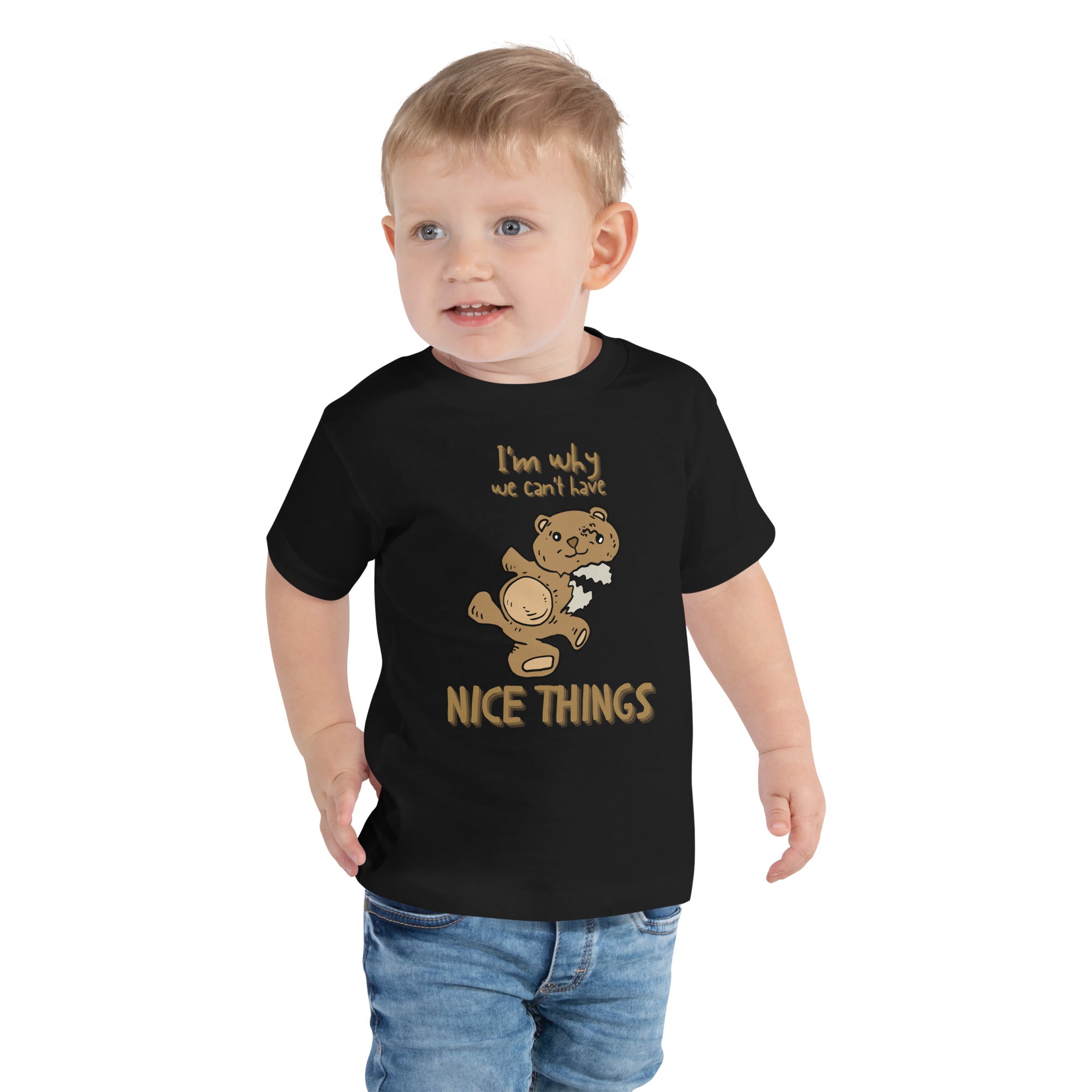 Toddler Short Sleeve Tee - Nice Things (Black)