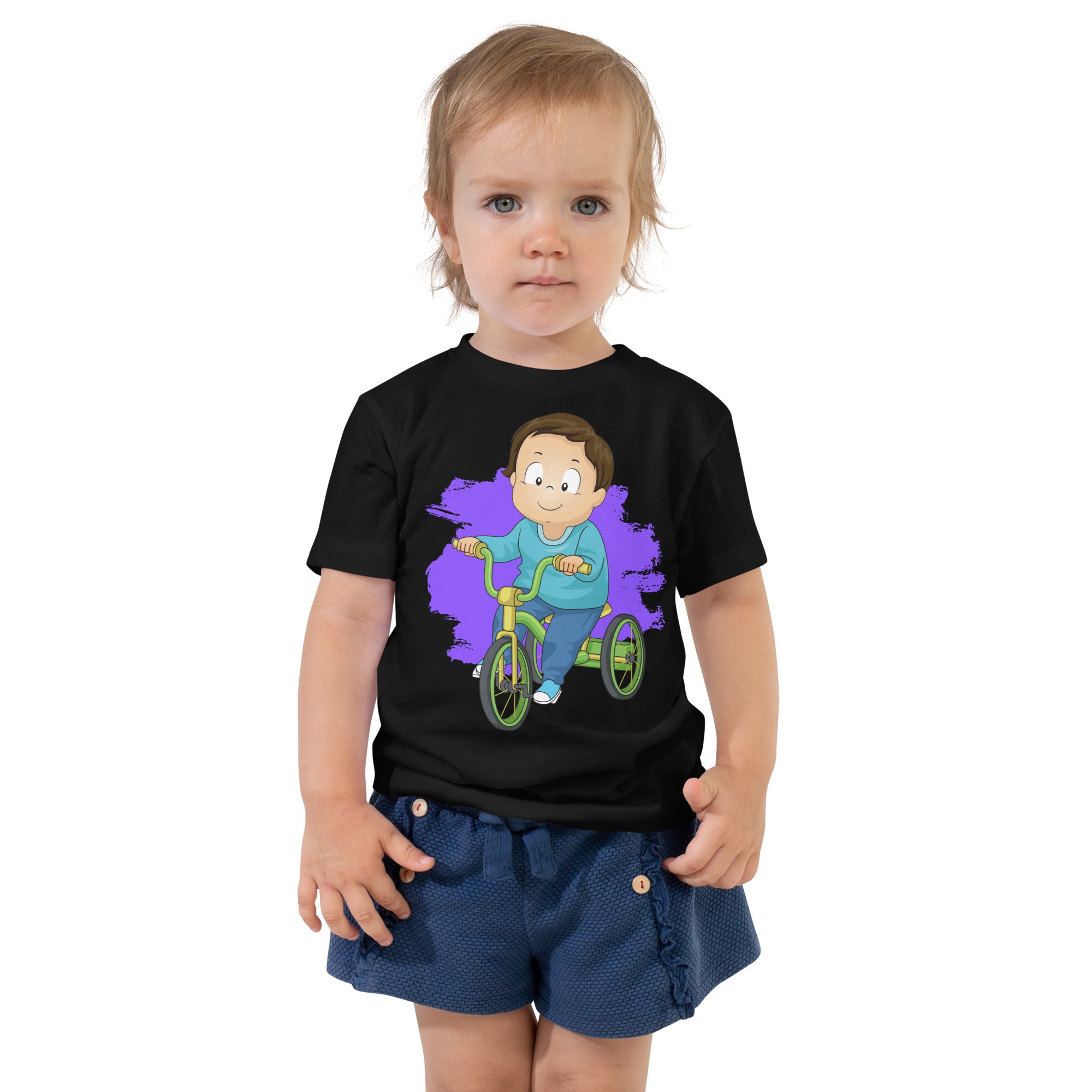 Toddler Short Sleeve Tee - Trike (Black)