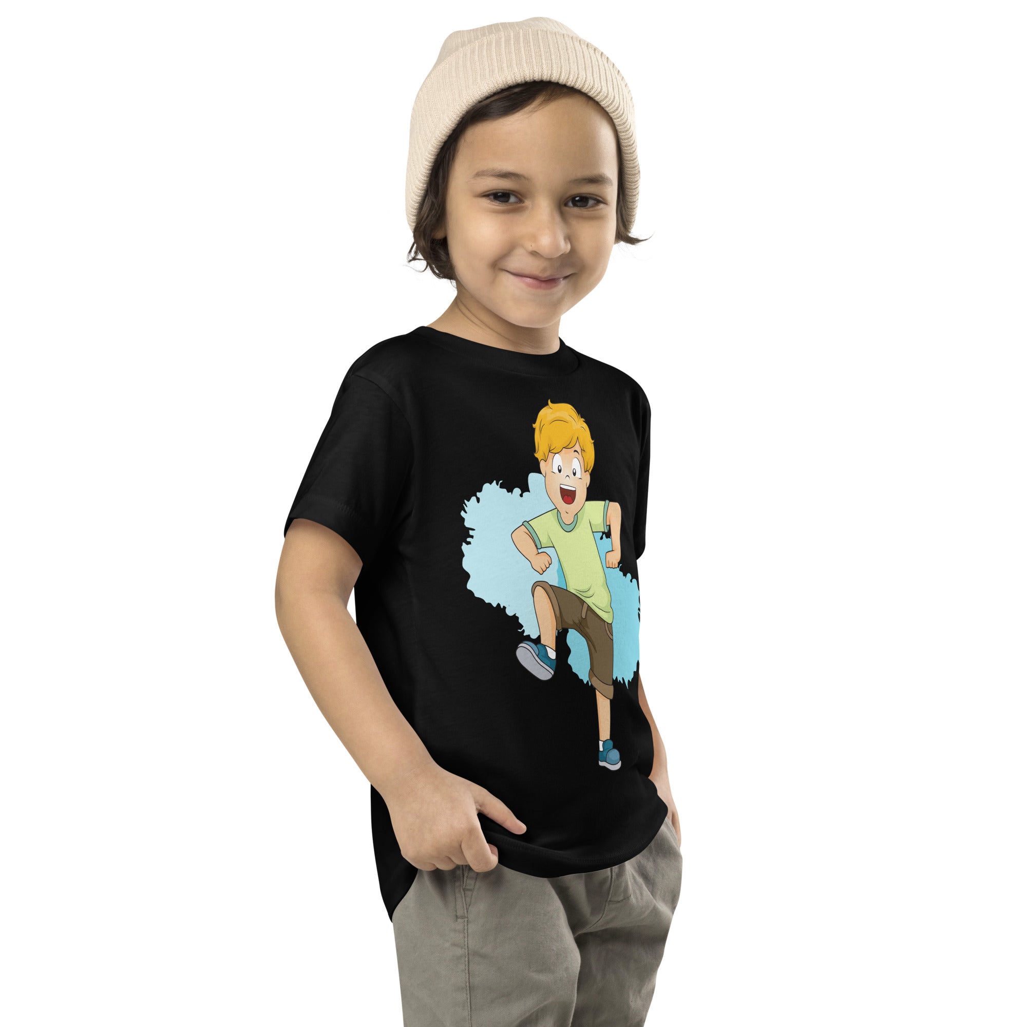 Toddler Short Sleeve Tee - Dance (Black)