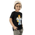 Camiseta de manga corta para niños pequeños - Just Like Dad (negro)