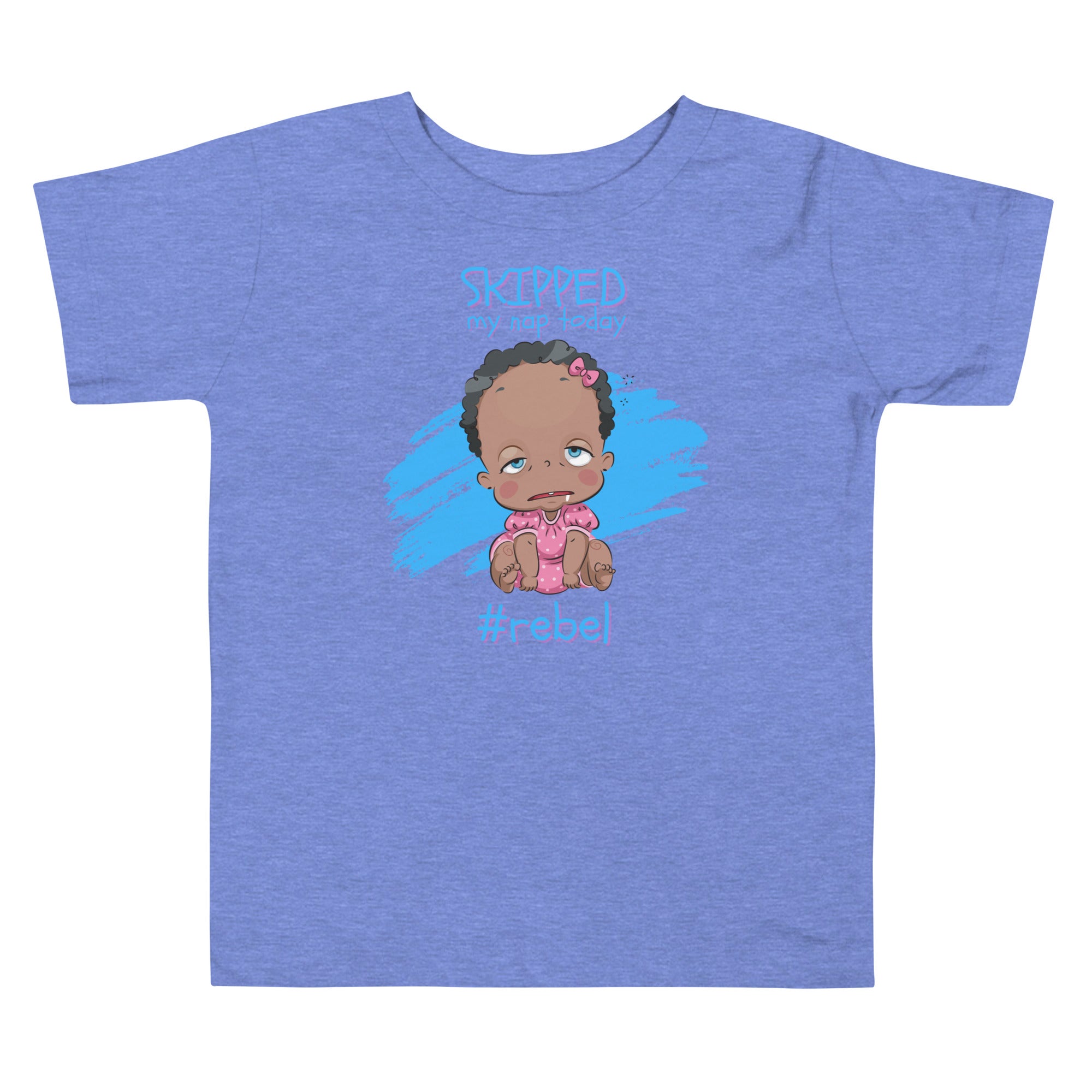 Camiseta de manga corta para niños pequeños - #Rebel (Colores)