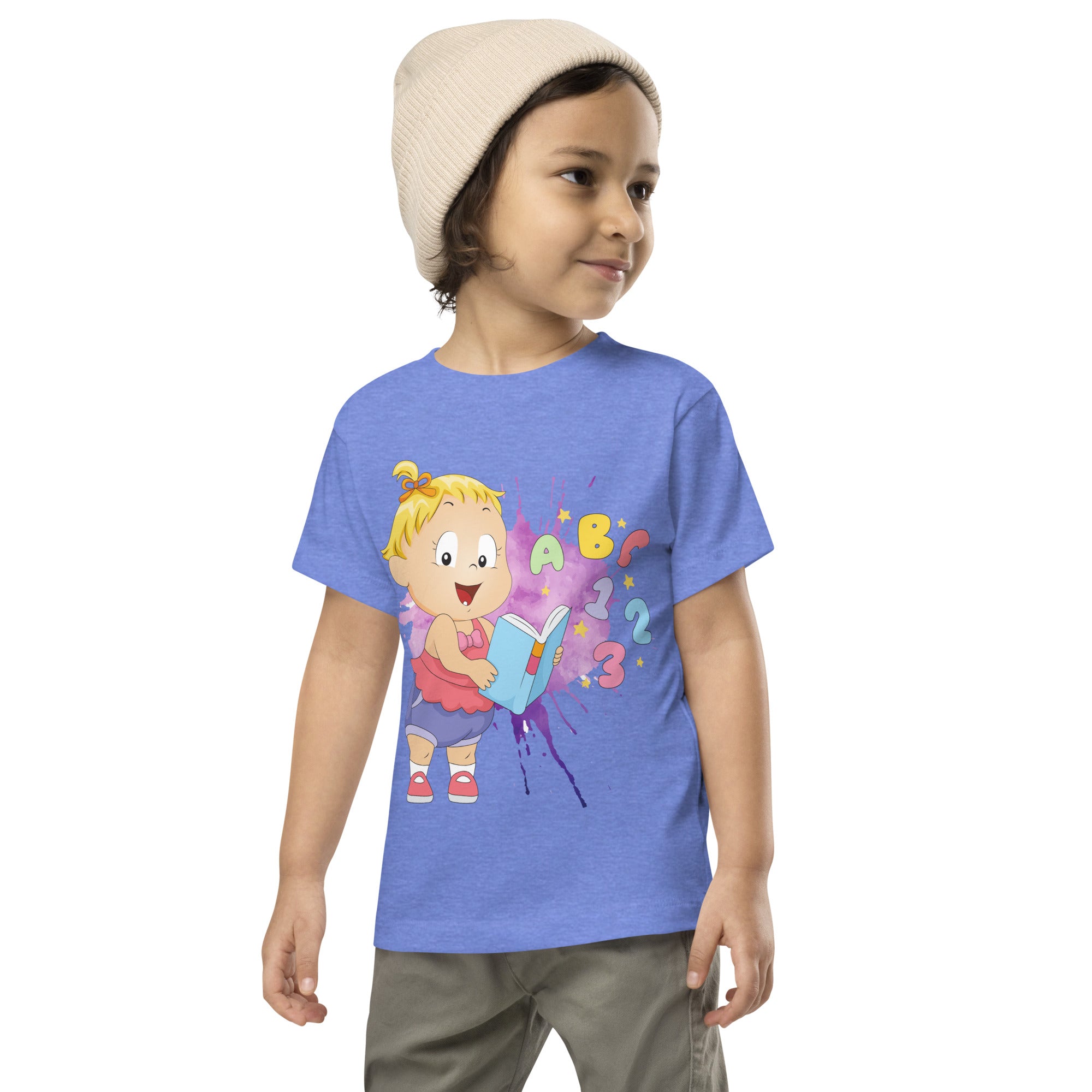 Toddler Short Sleeve Tee - ABC123 (Colors)