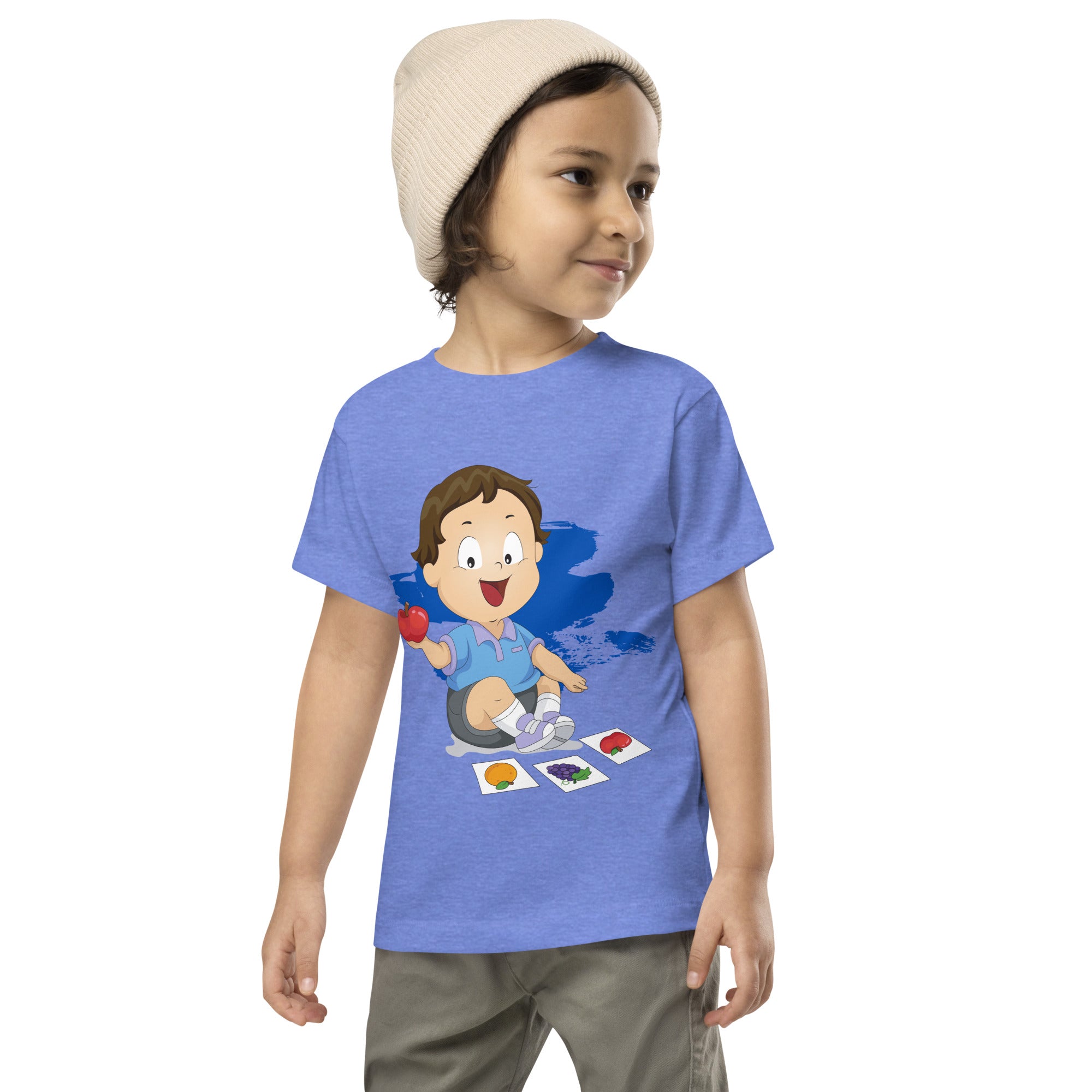 Camiseta de manga corta para niños pequeños - Apple (Colores)