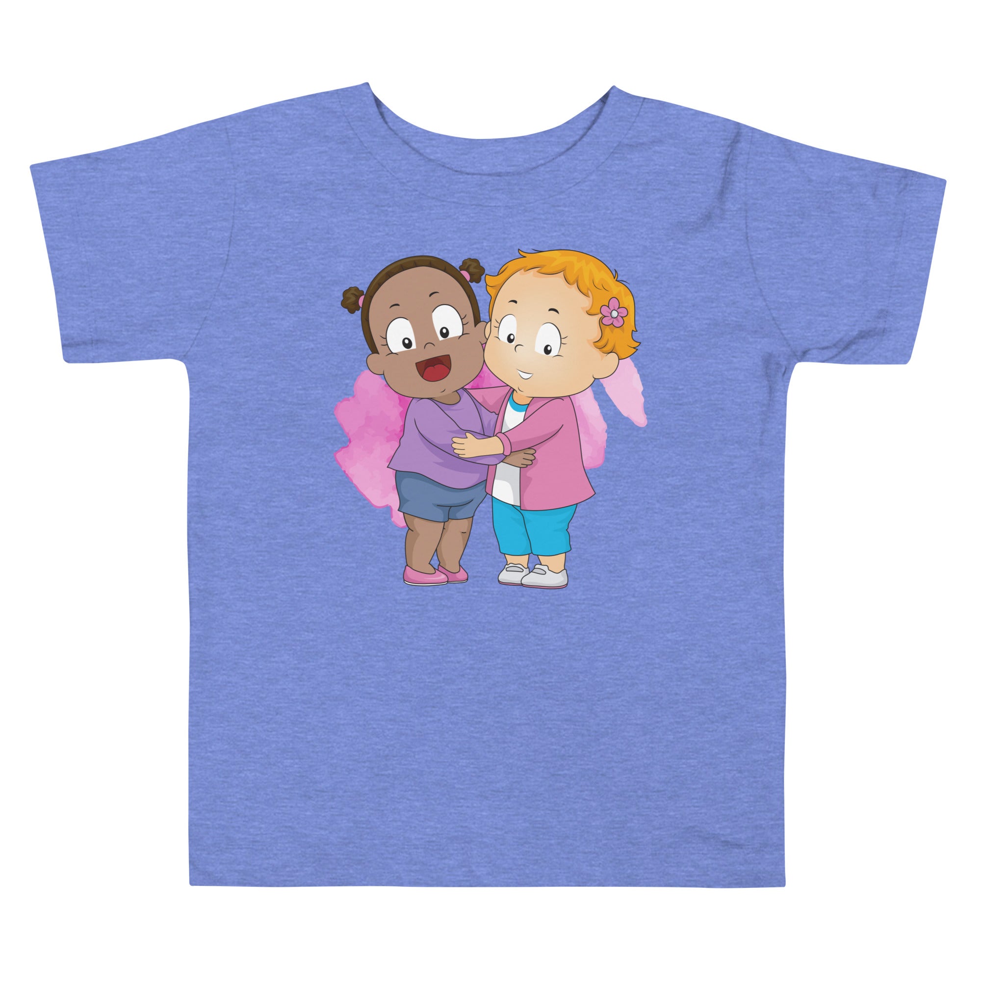 Camiseta de manga corta para niños pequeños - Besties (Colores)