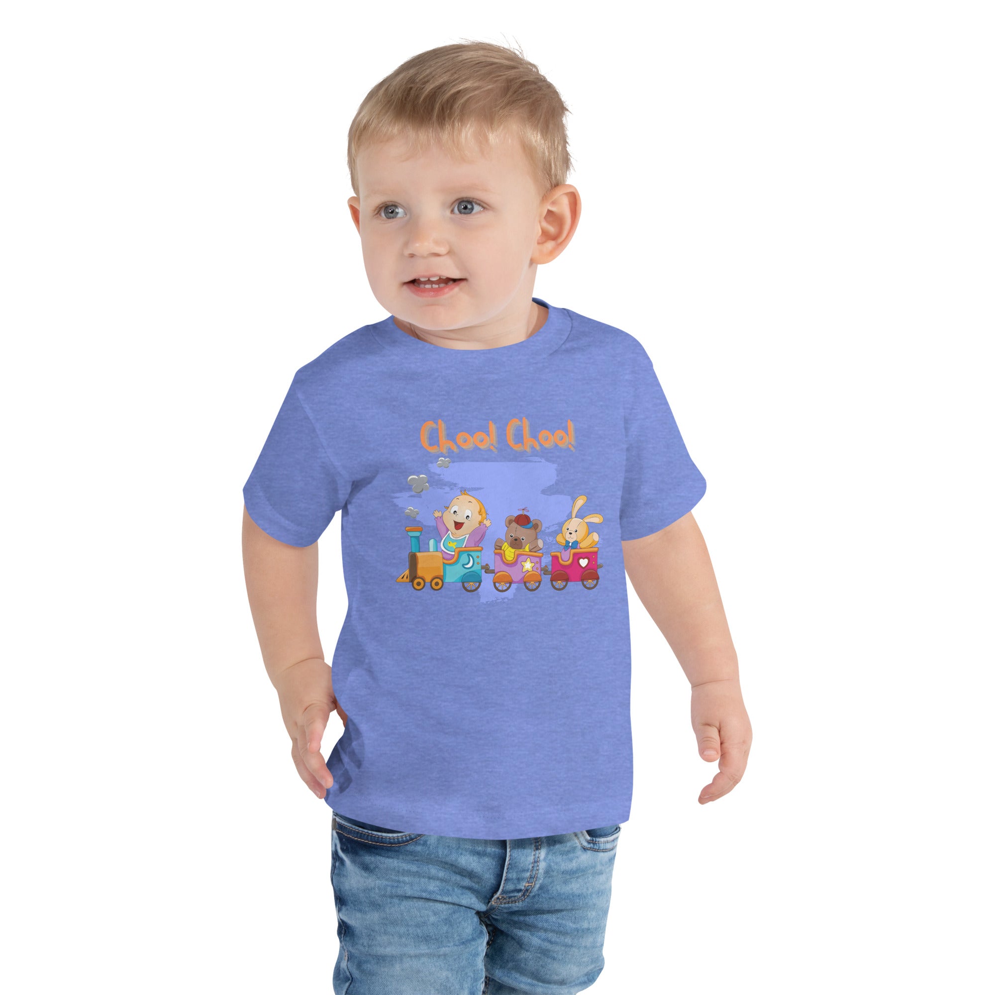 Toddler Short Sleeve Tee - Choo! Choo! (Colors)