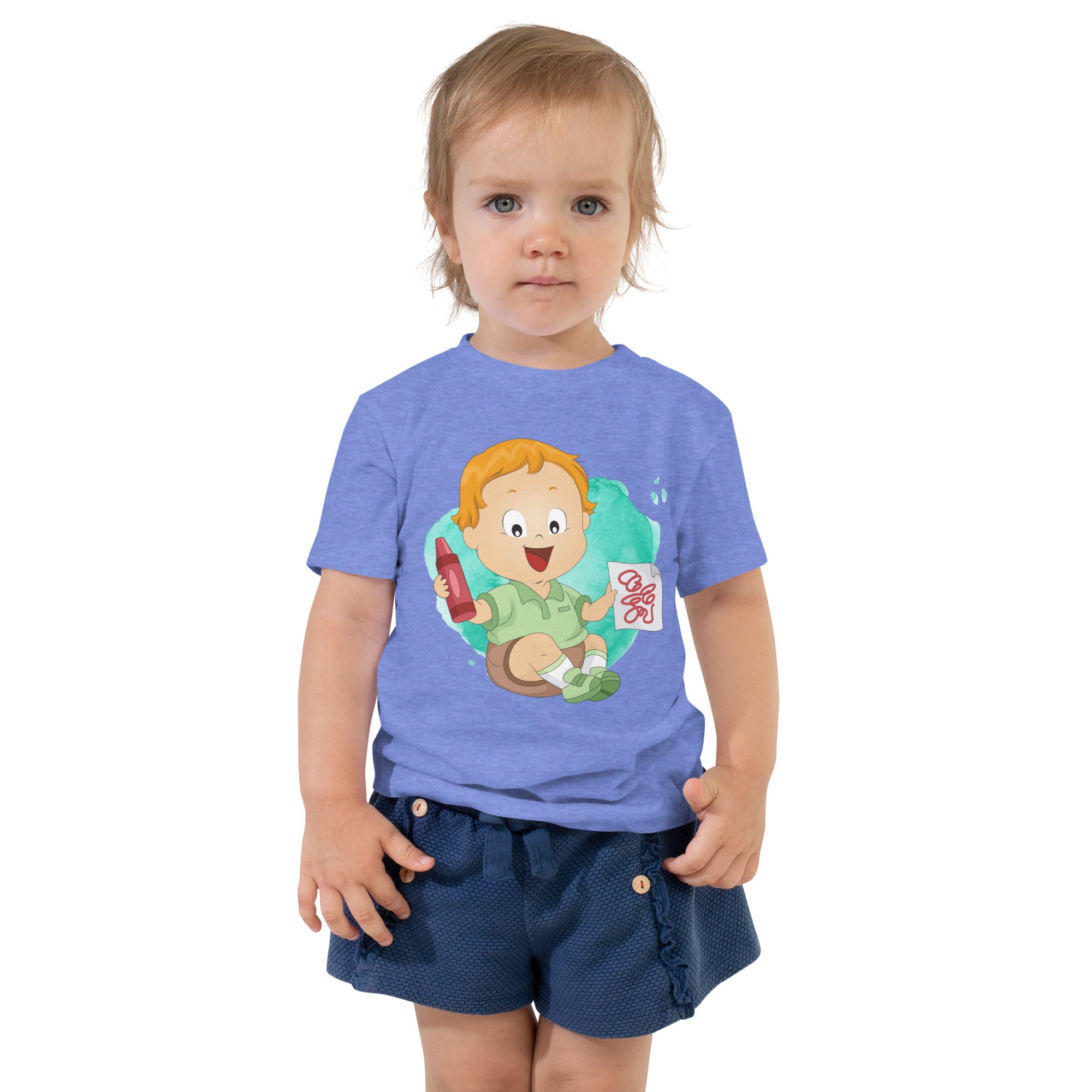 Toddler Short Sleeve Tee - Crayon (Colors)