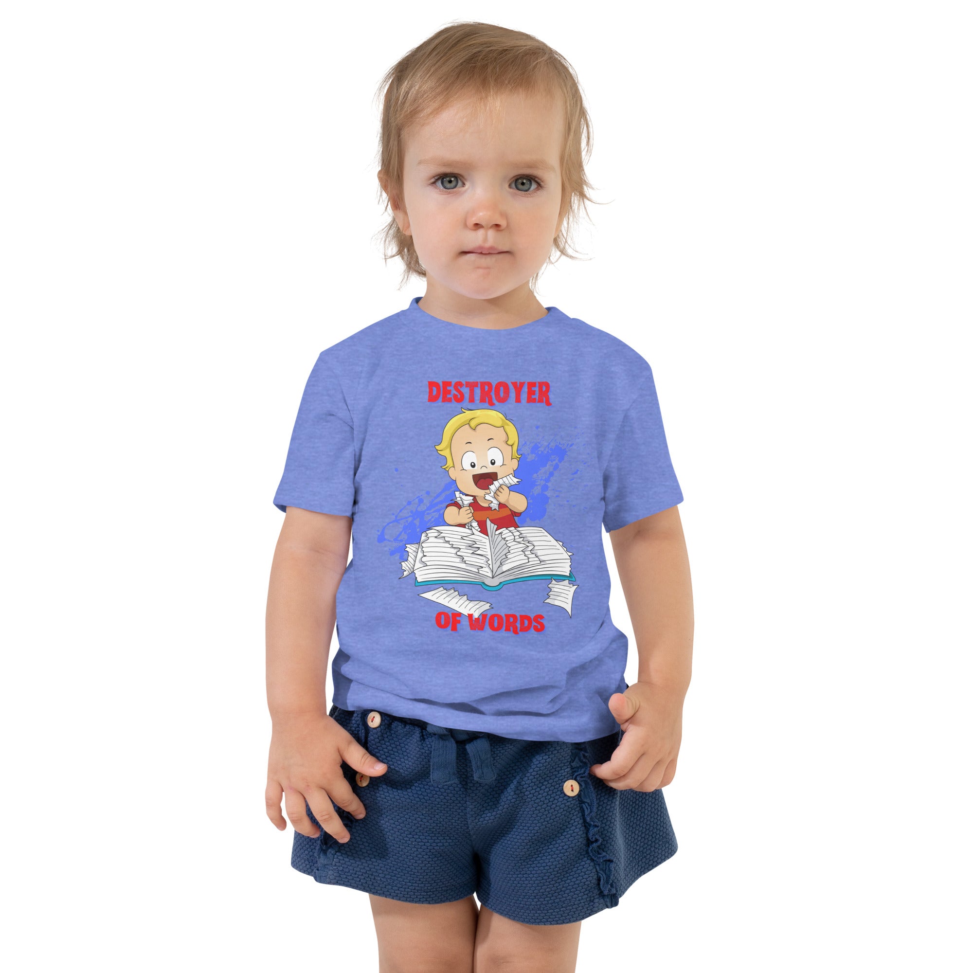 Toddler Short Sleeve Tee - Destroyer of Words (Colors)