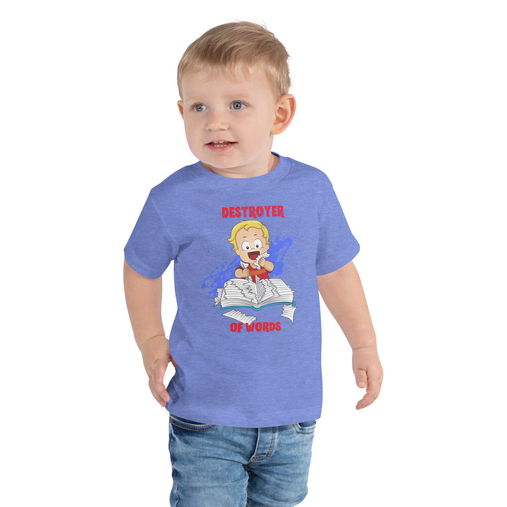 Toddler Short Sleeve Tee - Destroyer of Words (Colors)