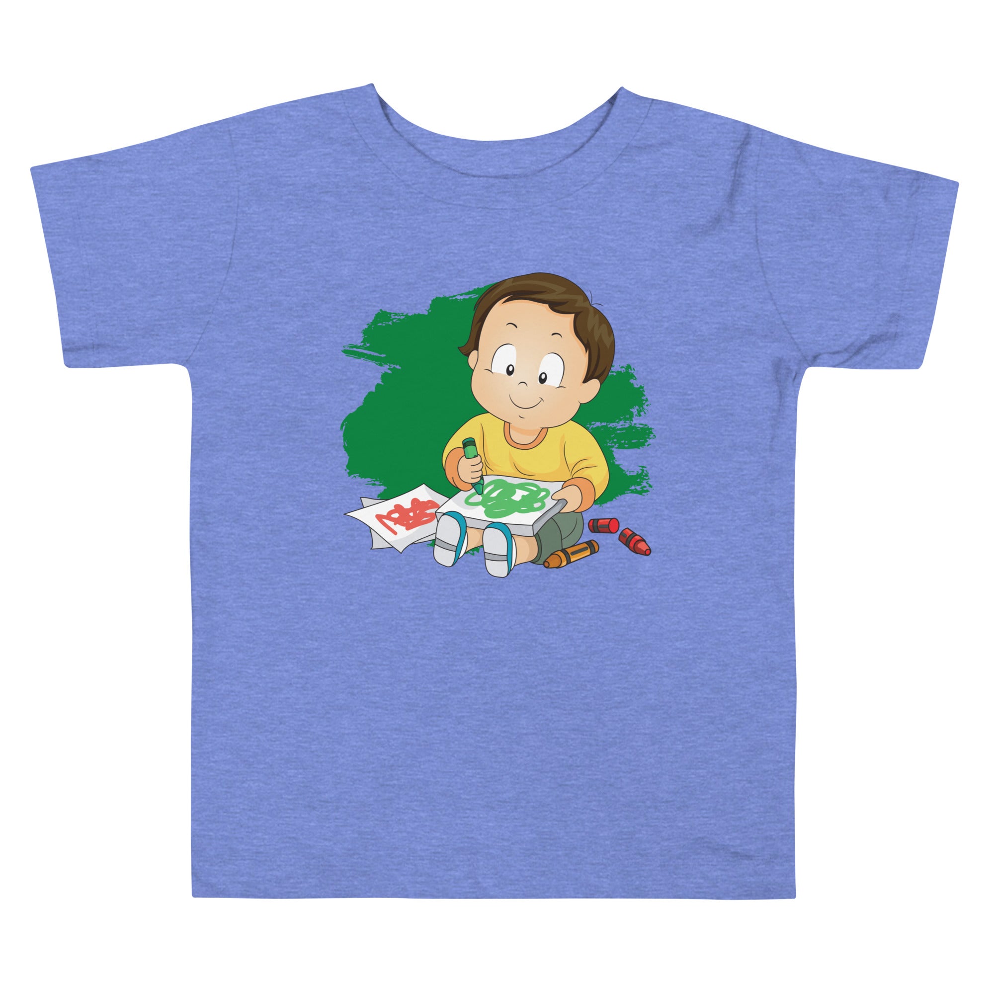 Camiseta de manga corta para niños pequeños - Doodles (colores)