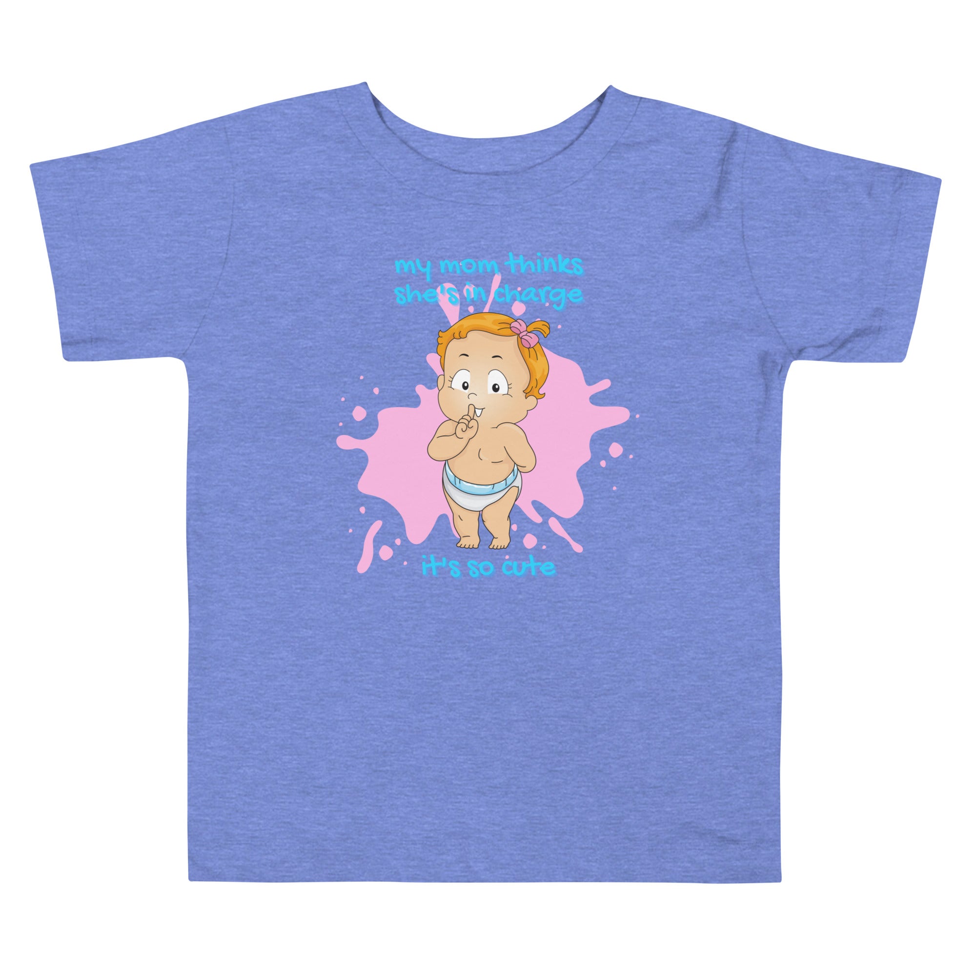 Camiseta de manga corta para niños pequeños - In Charge (Colores)