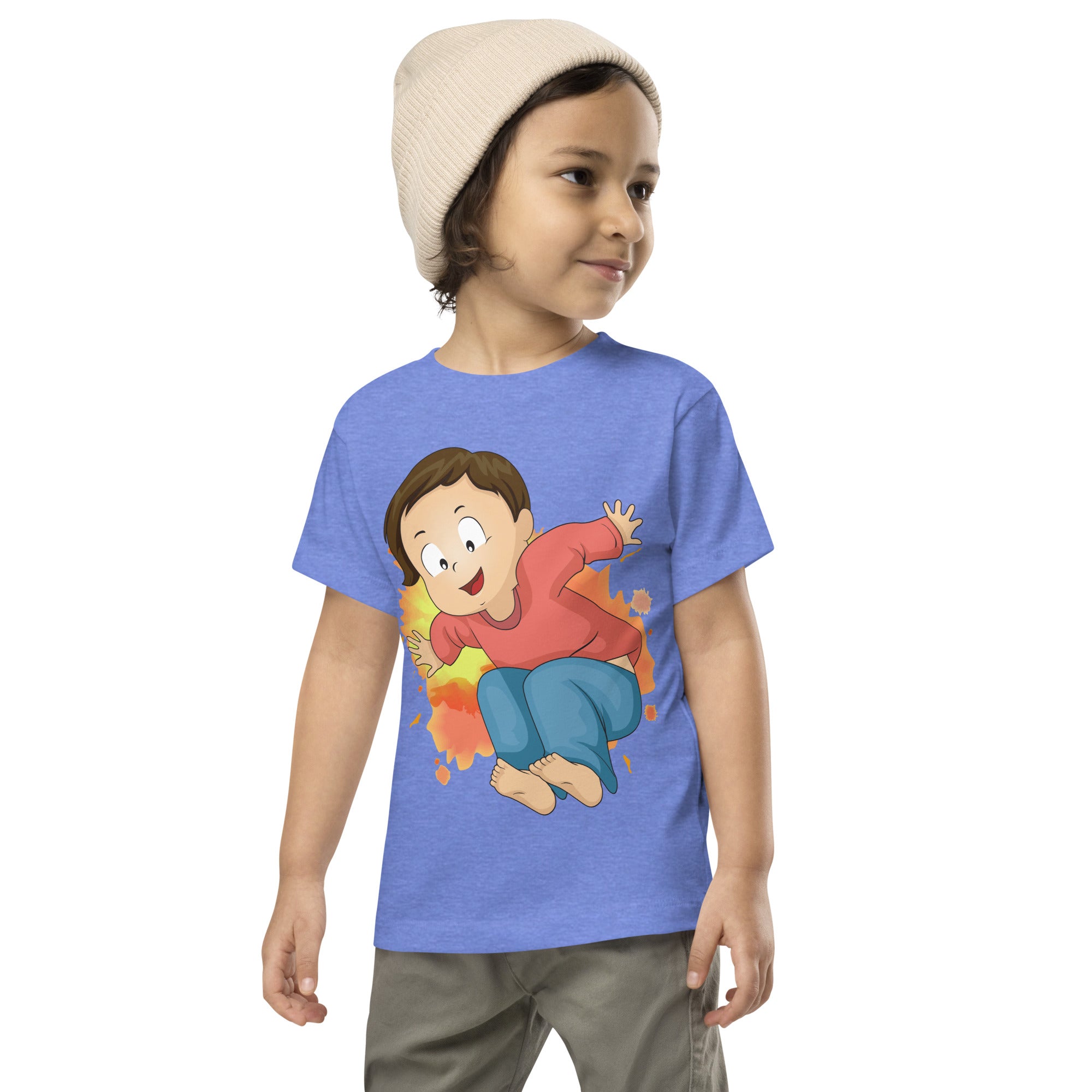 Camiseta de manga corta para niños pequeños - Jump (Colores)