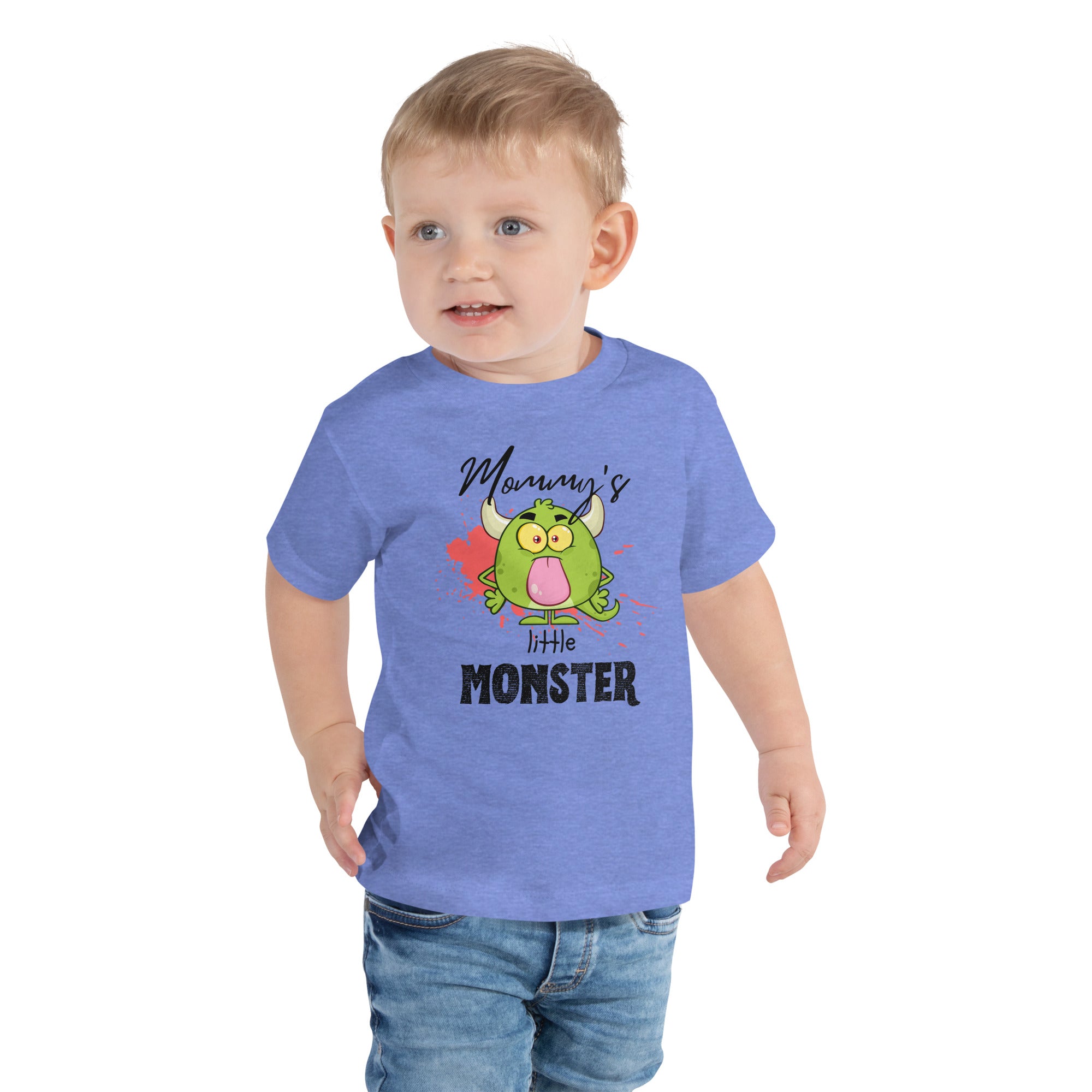 Camiseta de manga corta para niños pequeños - Little Monster (Colores)