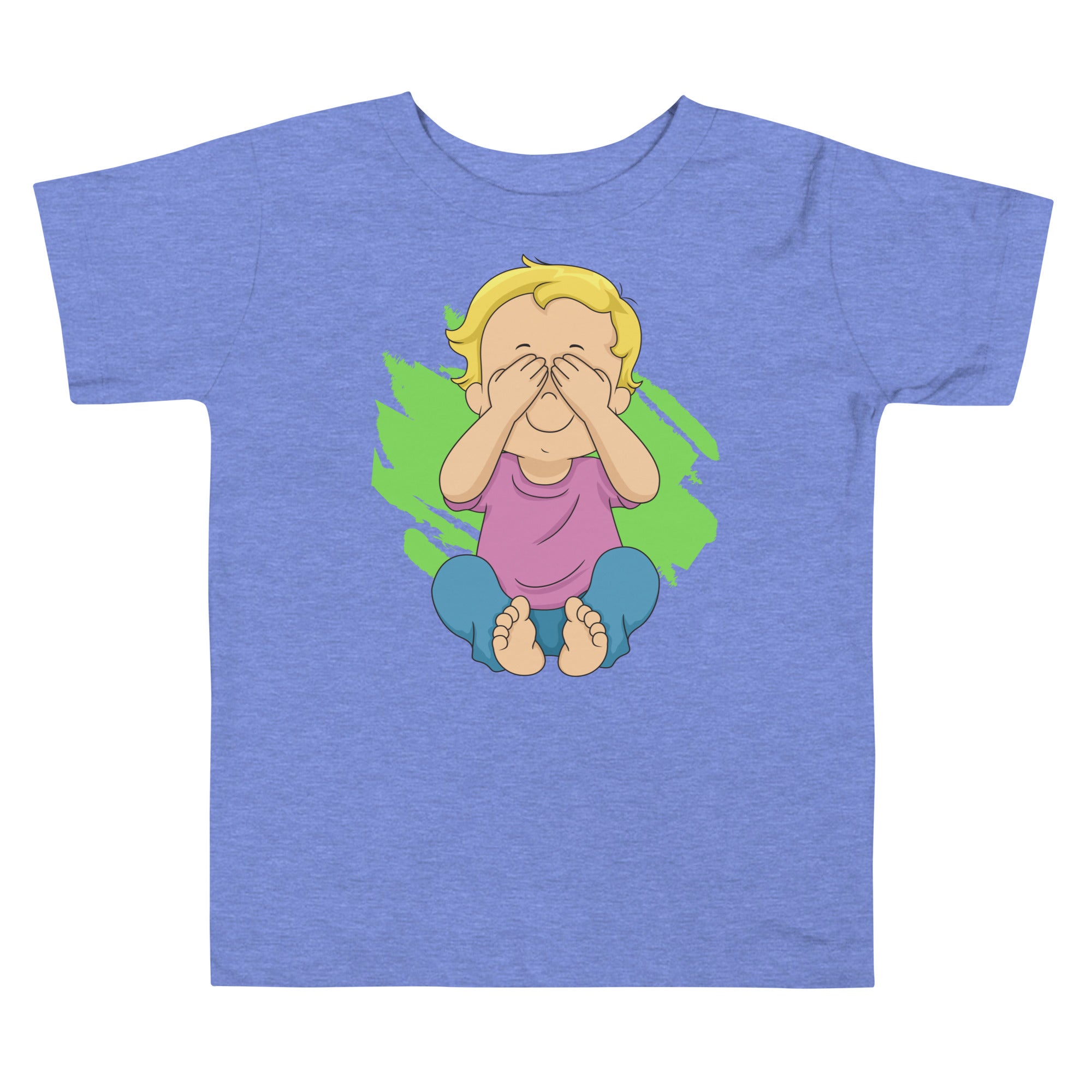 Camiseta de manga corta para niños pequeños - Peekaboo (Colores)